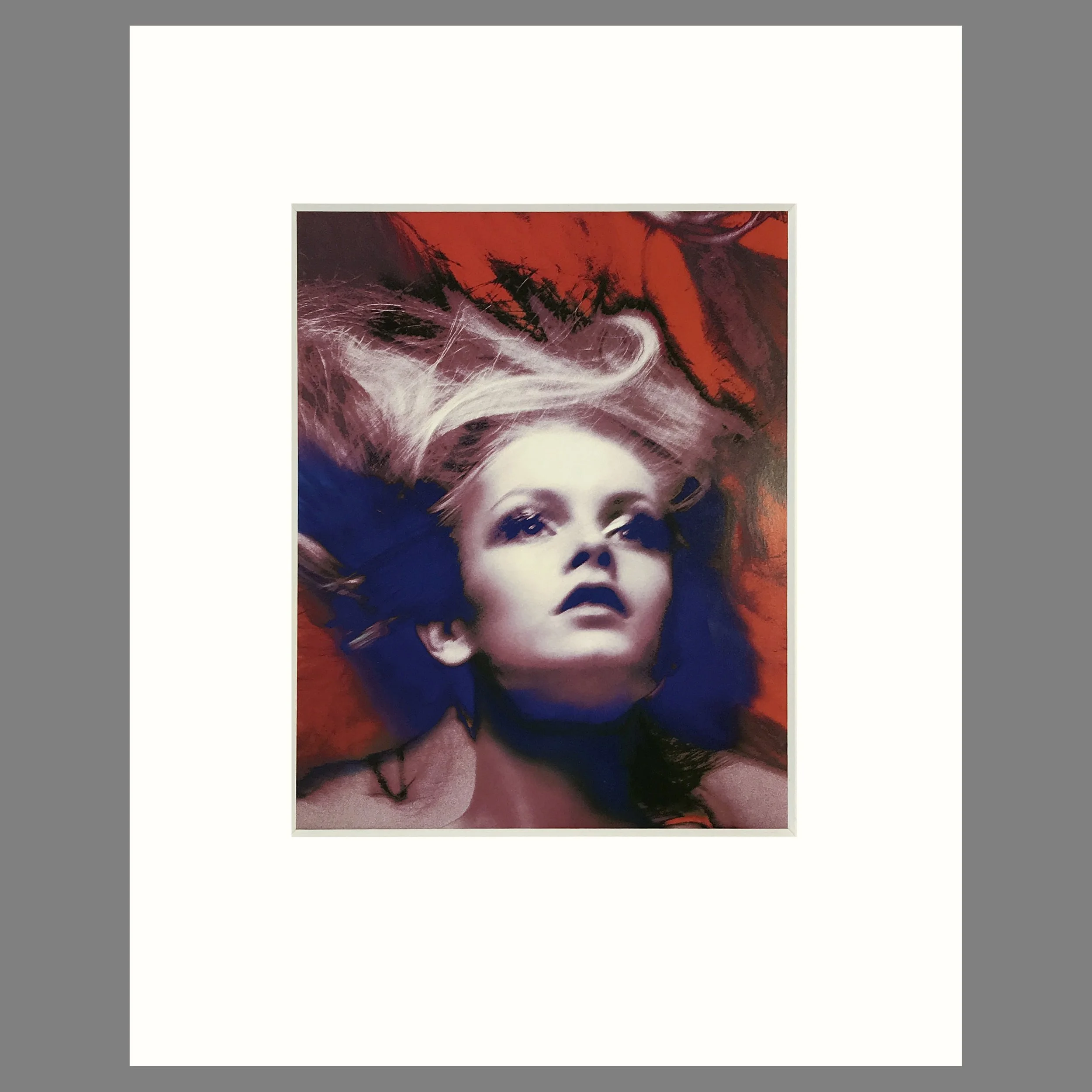 Twiggy - Richard Avedon Photograph - Matted Print 16 x 20 Inches