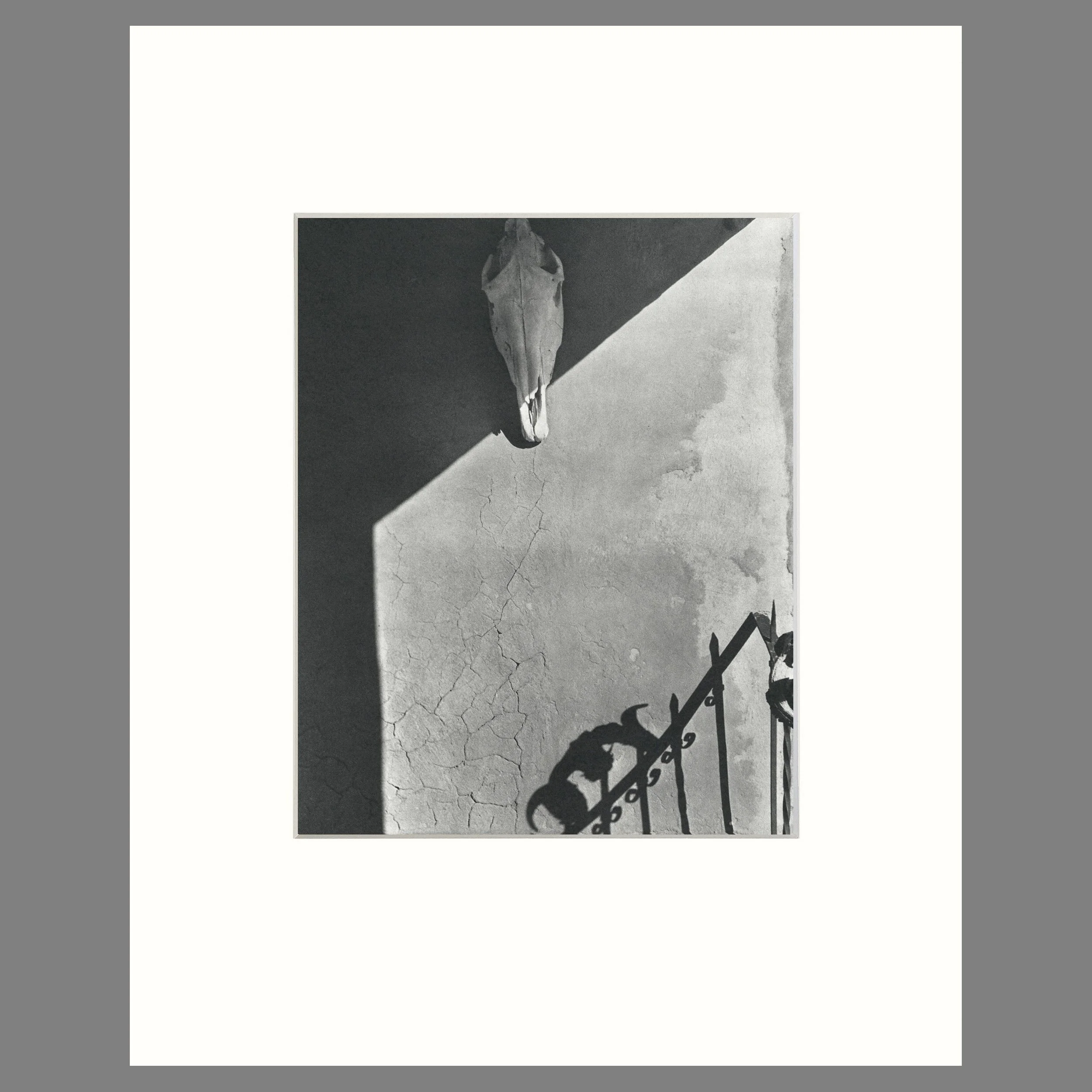The Portal at Georgia O'Keeffe's Ghost Ranch, New Mexico, 1956 - Todd Webb Photograph - 16 x 20 Matted Print