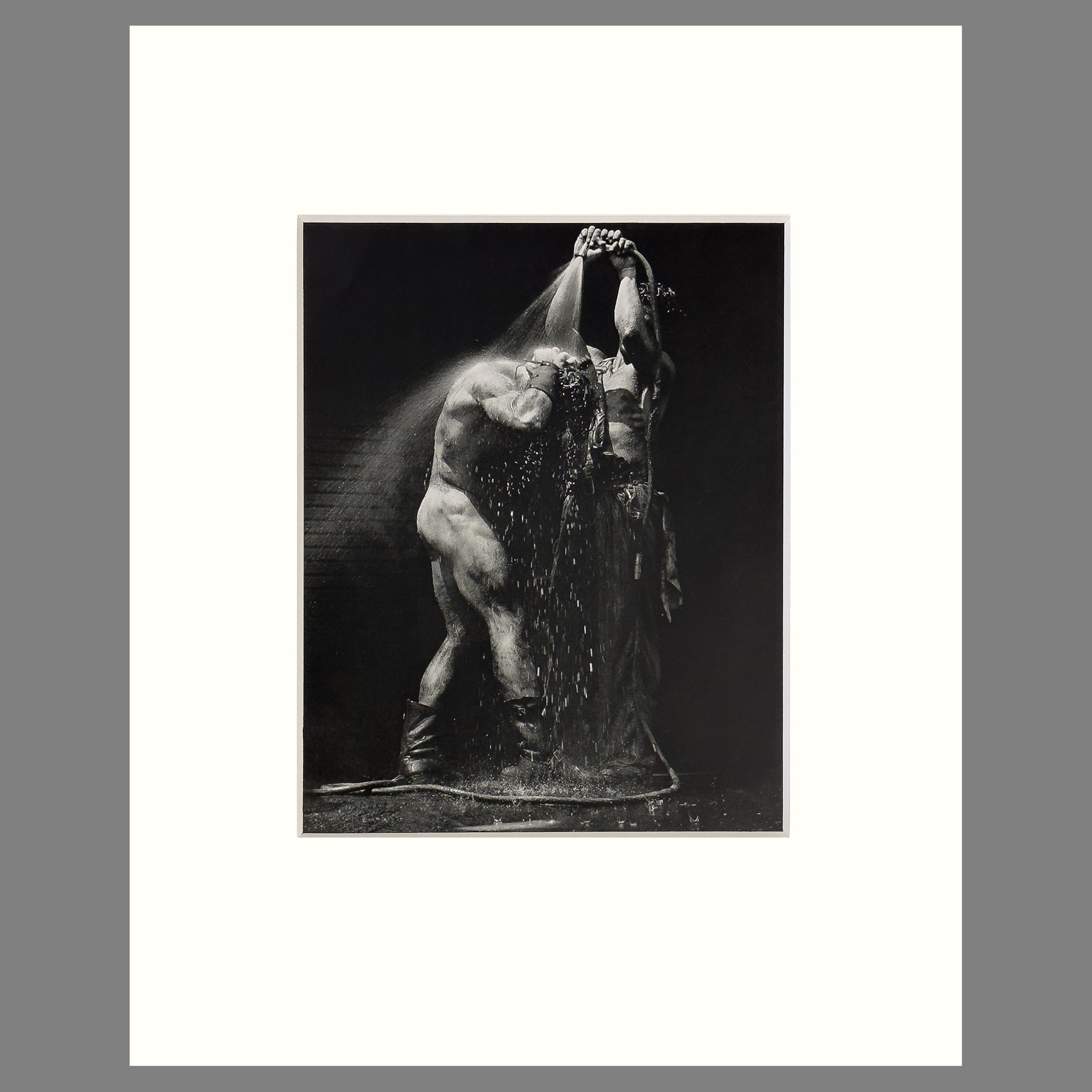 Herb Ritts - Dan and Fred "Bodyshop Series" Hollywood, 1984 - 8 Ply Conservation Matted Photogravure Print, 16 x 20