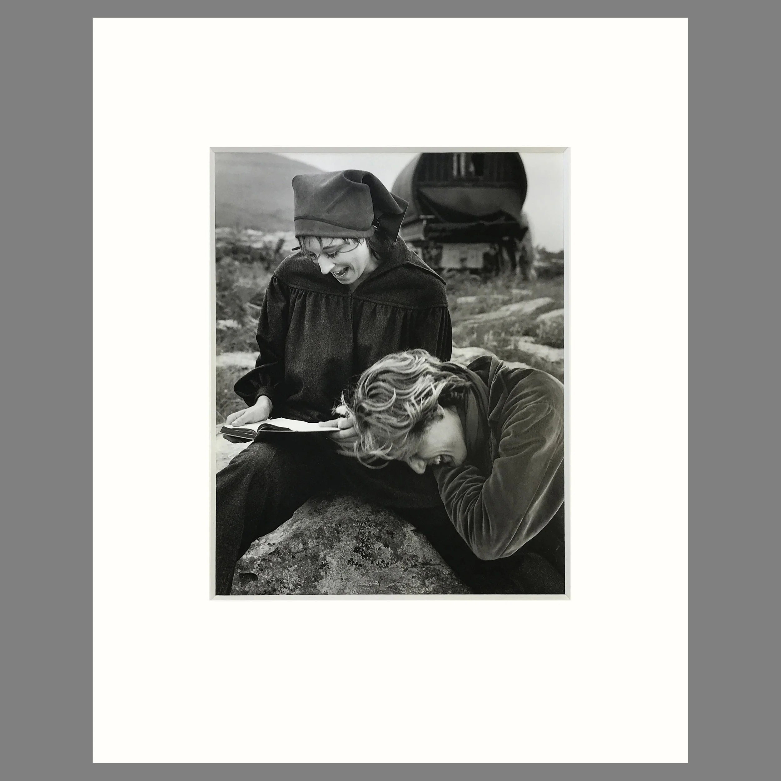 Angelica Huston - Richard Avedon Photograph - Matted Print 16 x 20 Inches