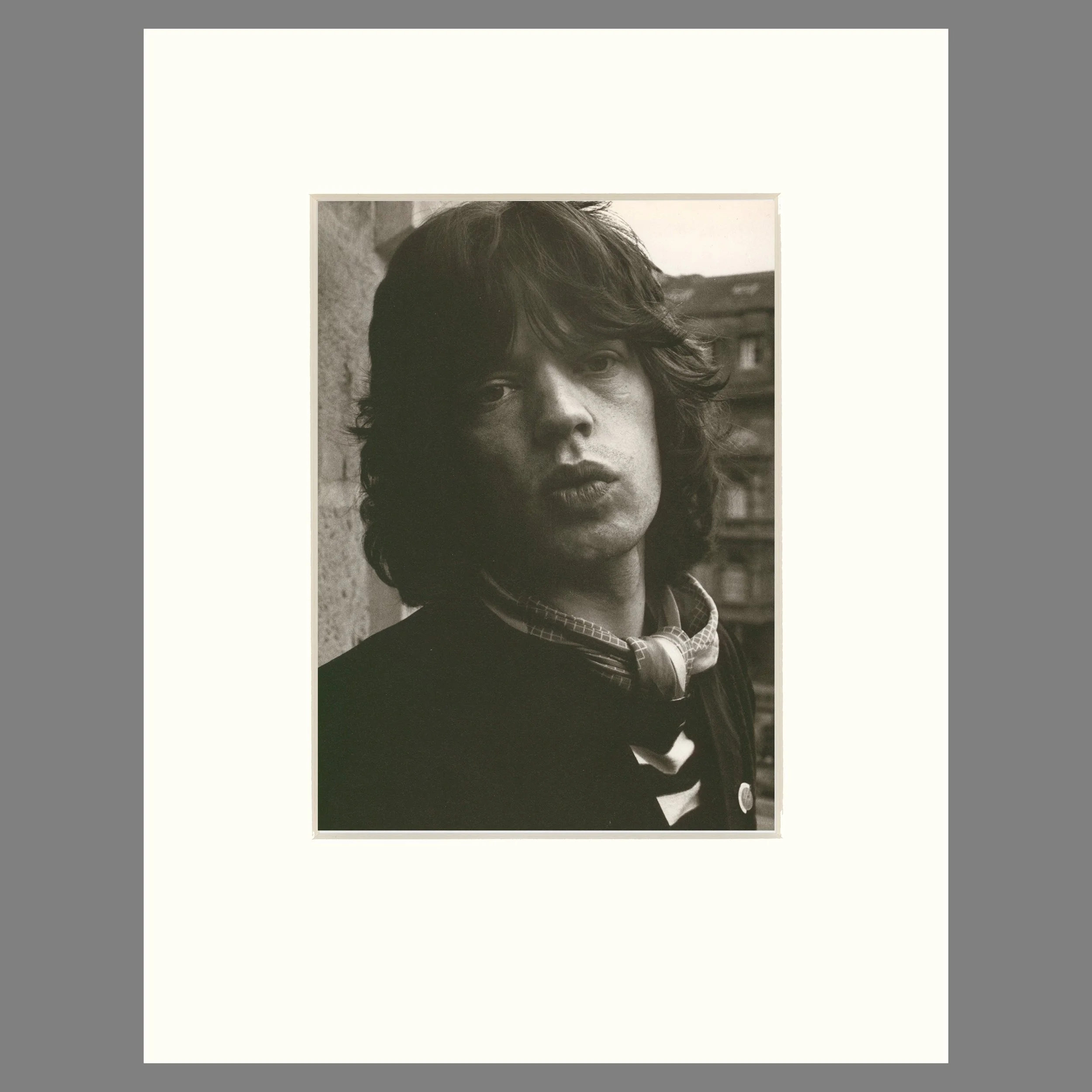 Mick Jagger, Frankfurt Germany 1975 - Gerard Malanga Photograph - 14 x 18 Matted Print