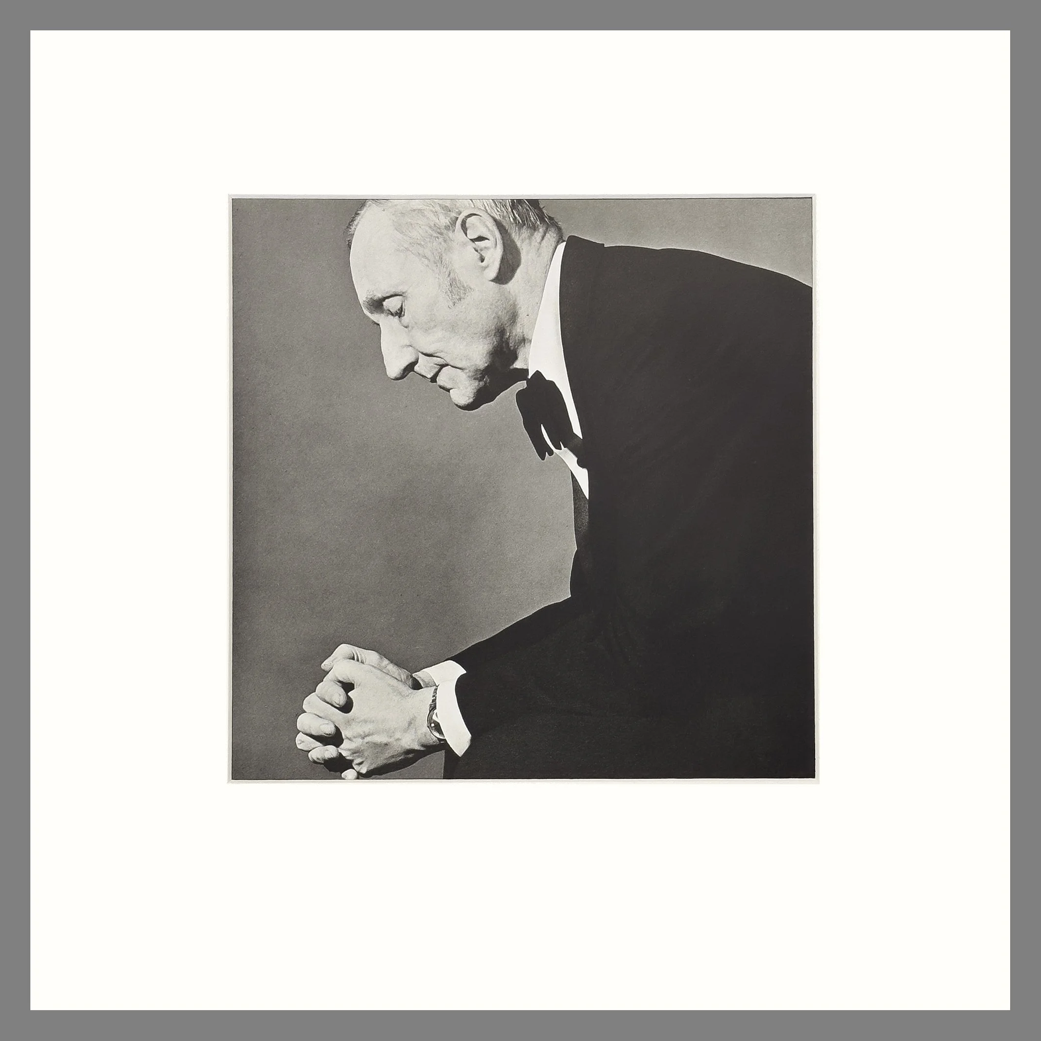 William Burroughs, 1980 - Robert Mapplethorpe Photographer, Matted Photogravure Print 16 x 16