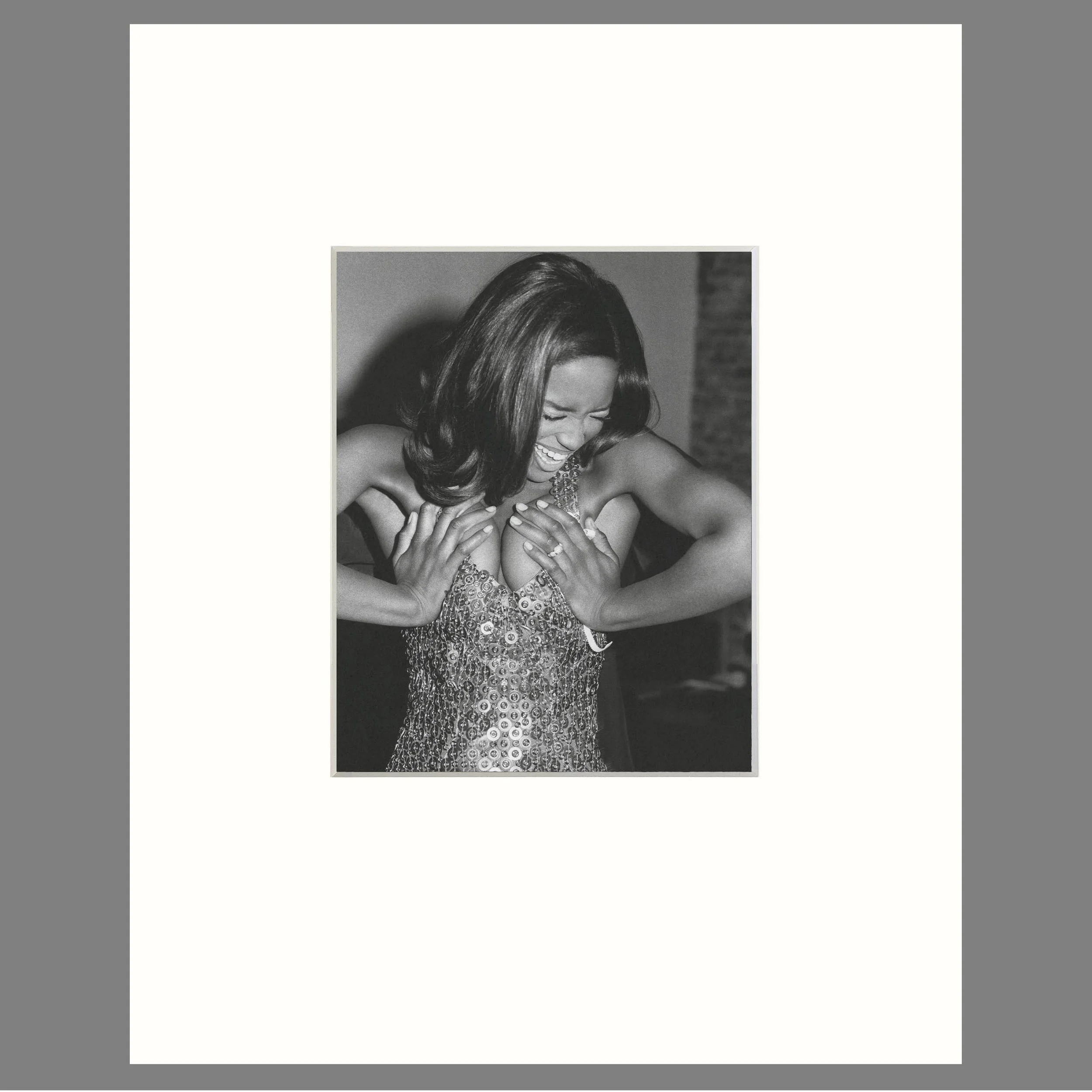 Bruce Weber - Naomi Campbell Backstage Azzedine Alaia, 1990 - 16 x 20 Matted Print