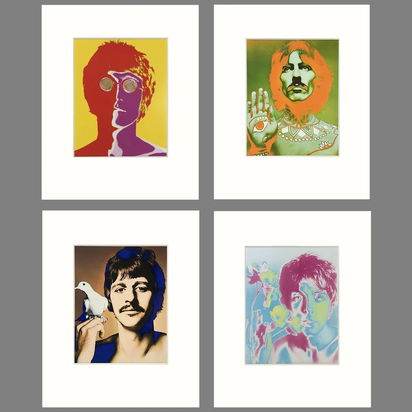The Beatles Set of Four Photographs by Richard Avedon