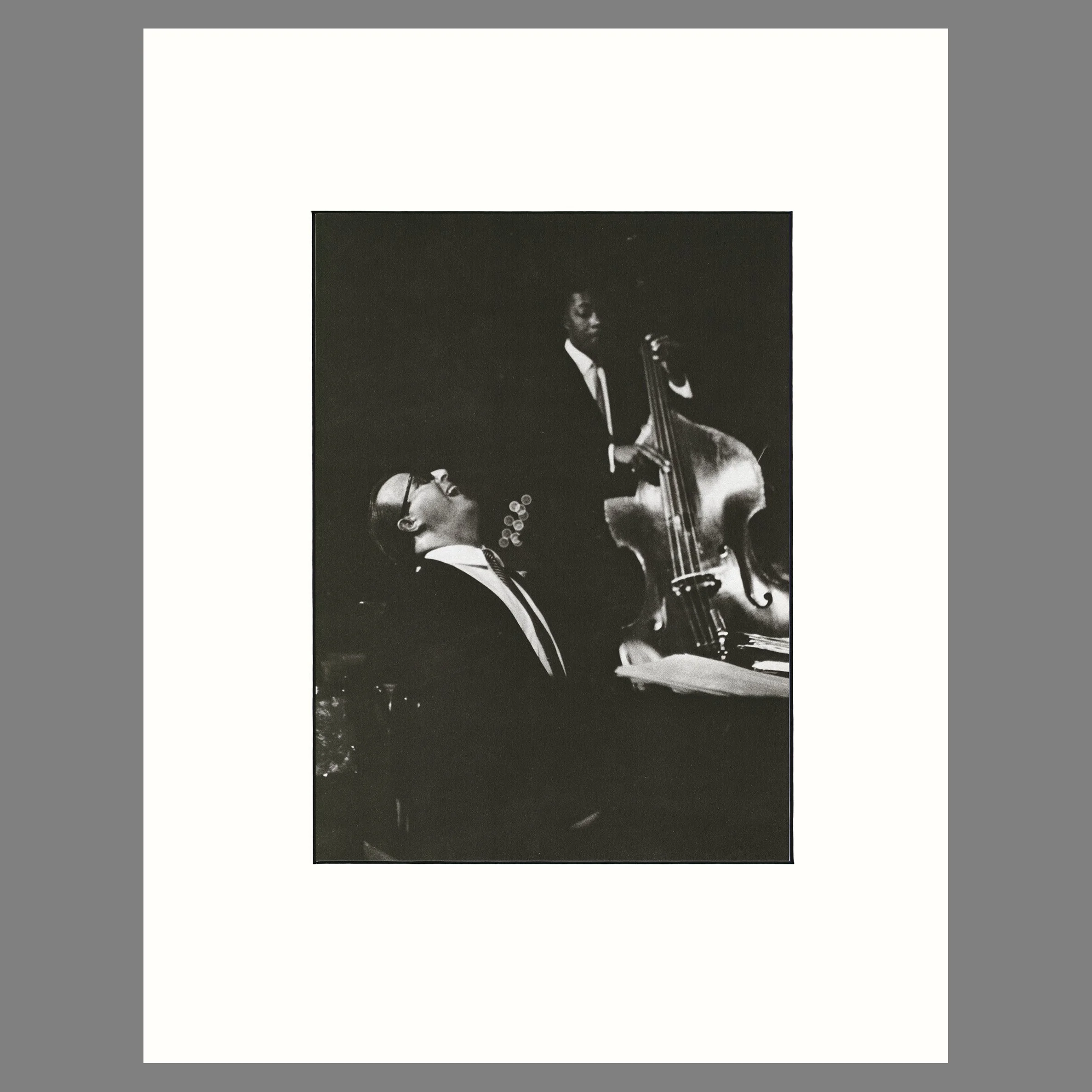George Shearing and Jimmy Bond, Hollywood 1959 - William Claxton Photograph - 14 x 18 Matted Print