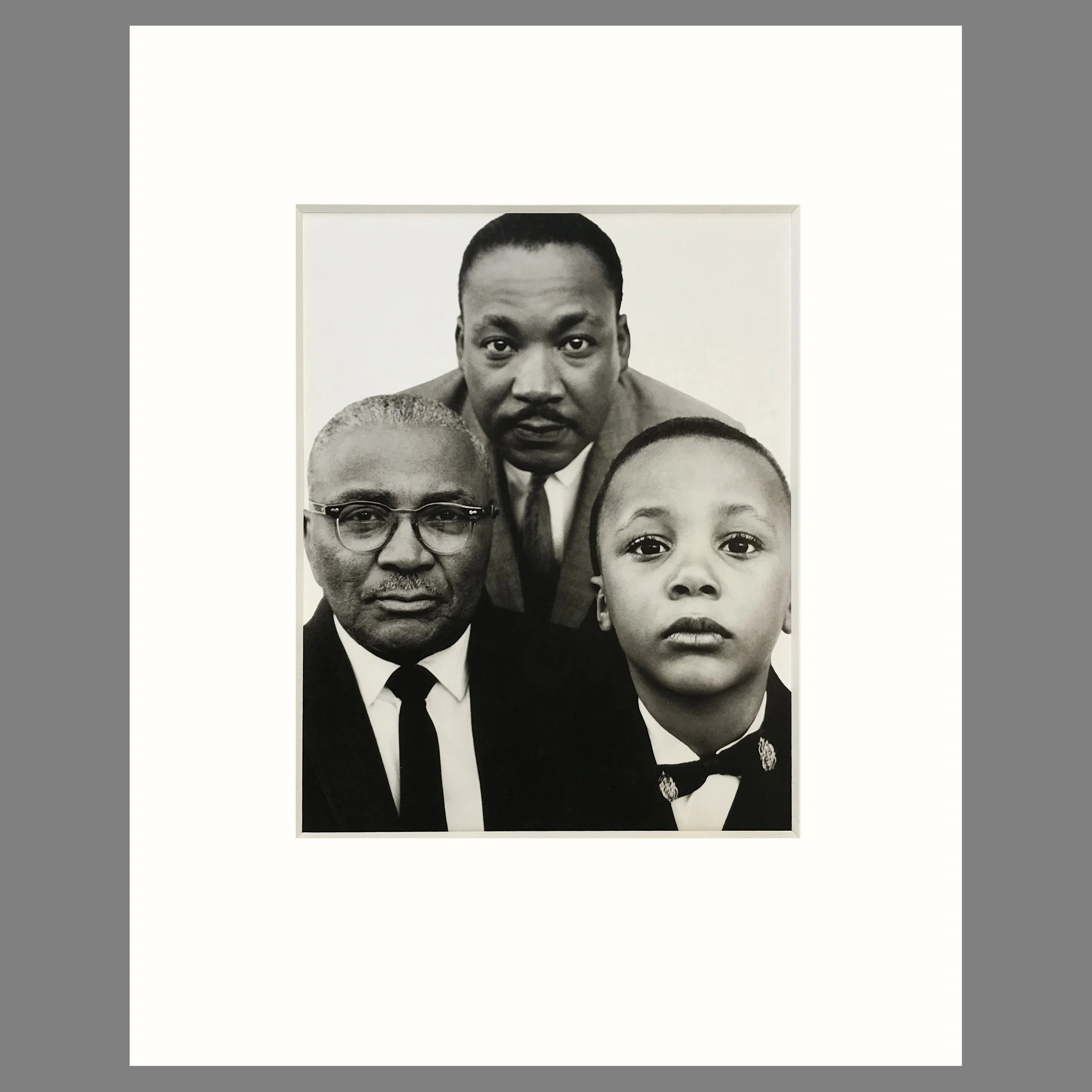 Martin Luther King, Martin Luther King Jr., Martin Luther King III - Richard Avedon Photograph - Matted Print 16 x 20 Inches