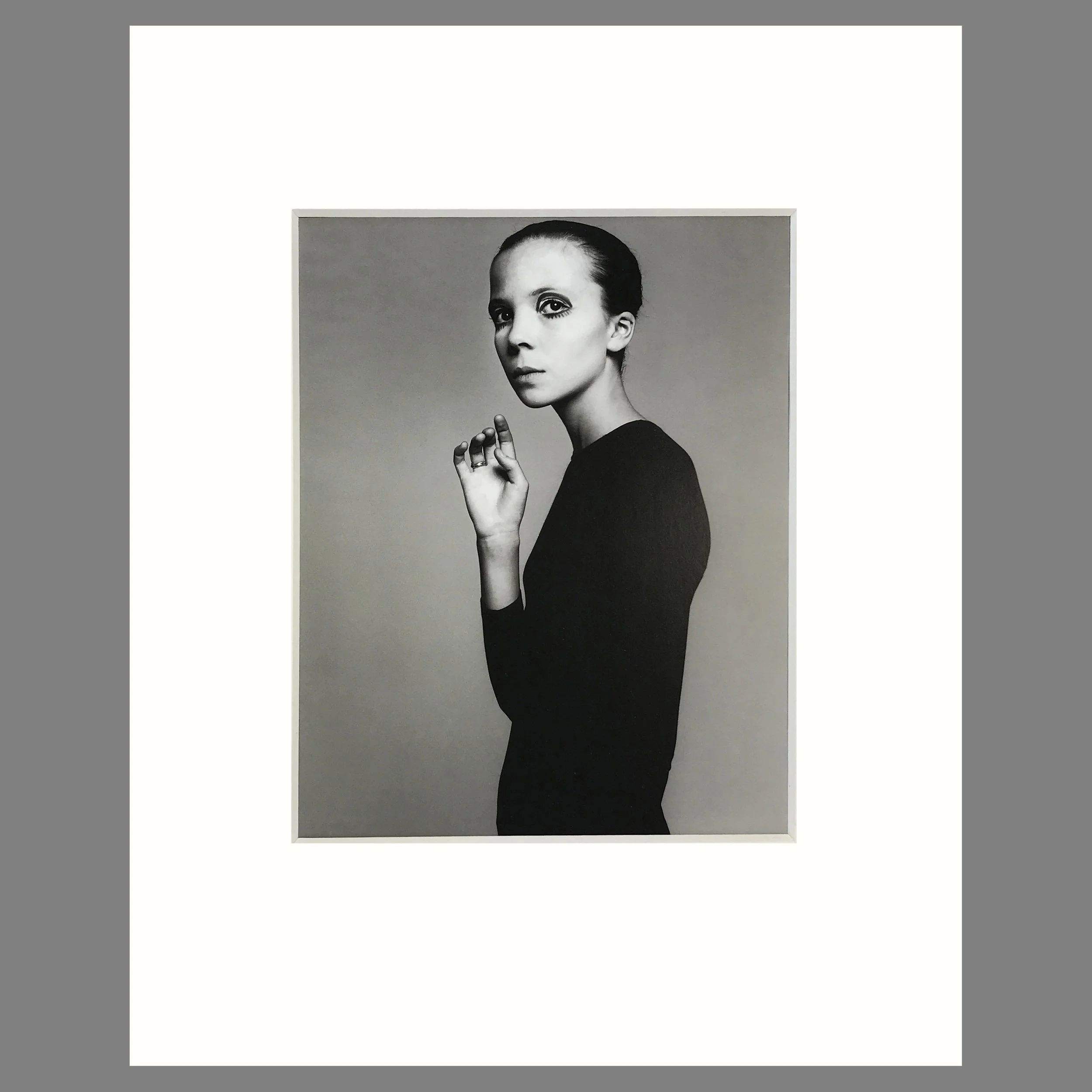 Penelope Tree, Model 1960's  - Richard Avedon Photographer - Matted Print 16 x 20 Inches