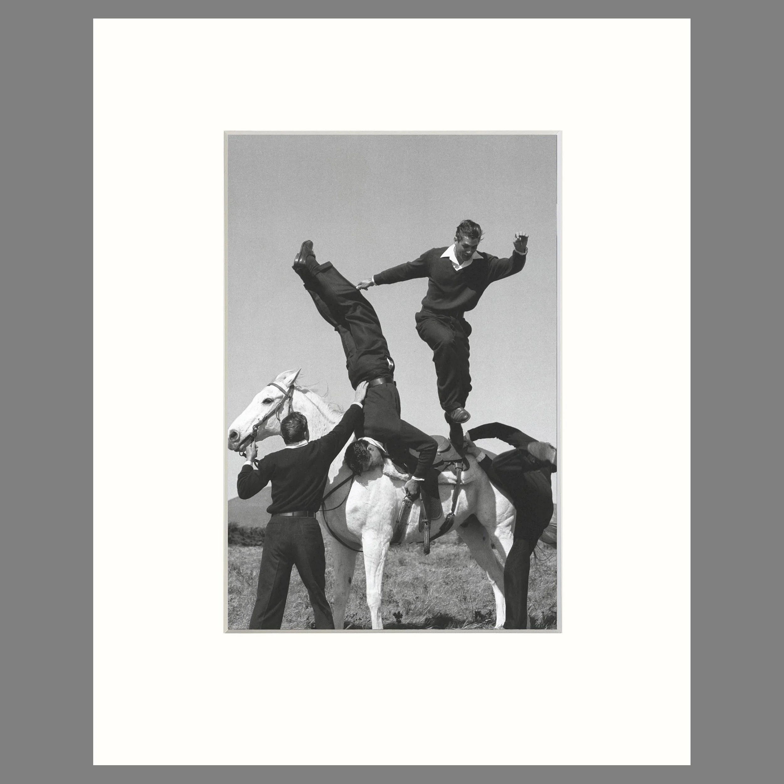 Bruce Weber - Point Conception California Models & Horse - 16 x 20 Matted Print