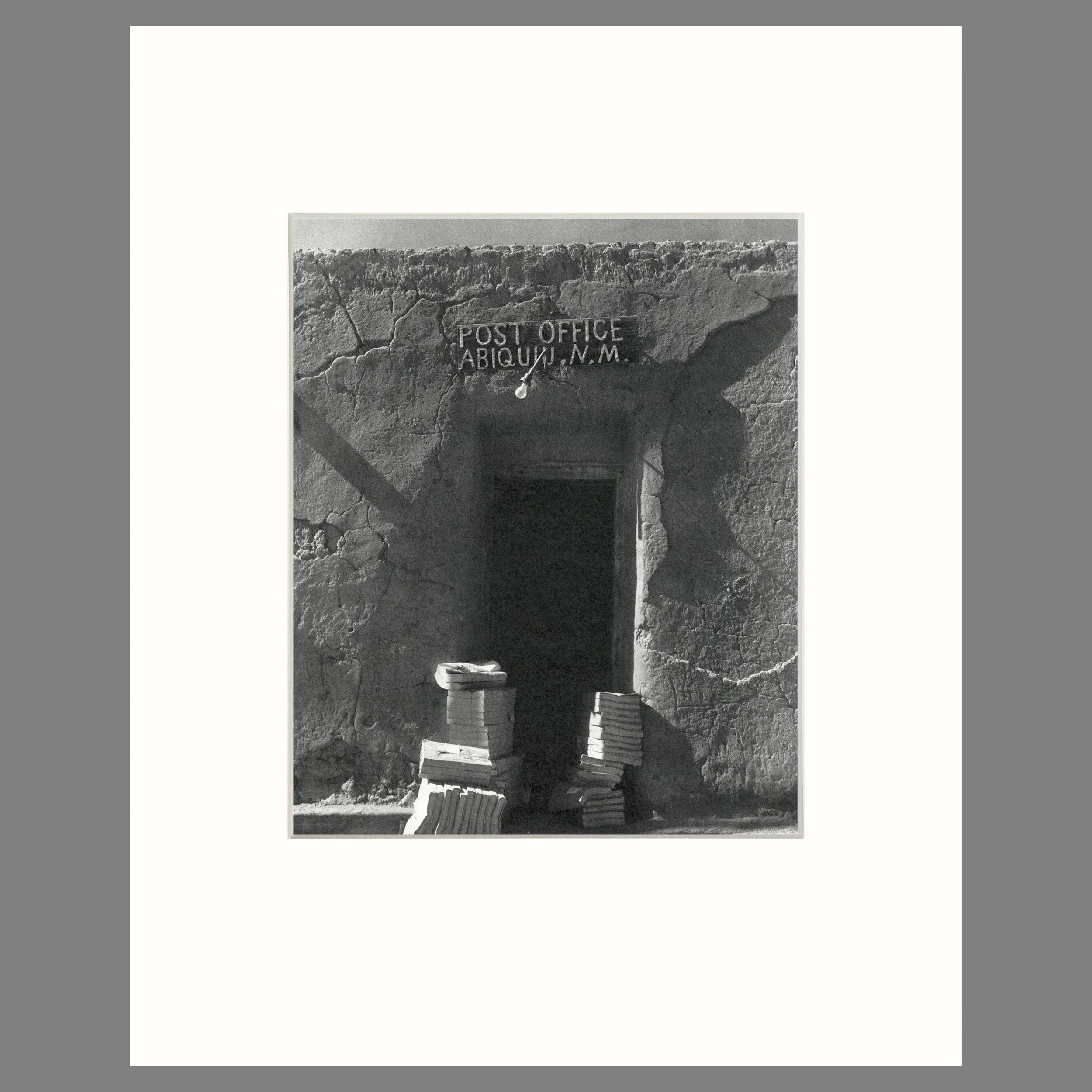 Post Office, Abiquiu, New Mexico, 1962 - Todd Webb Photograph - 16 x 20 Matted Print