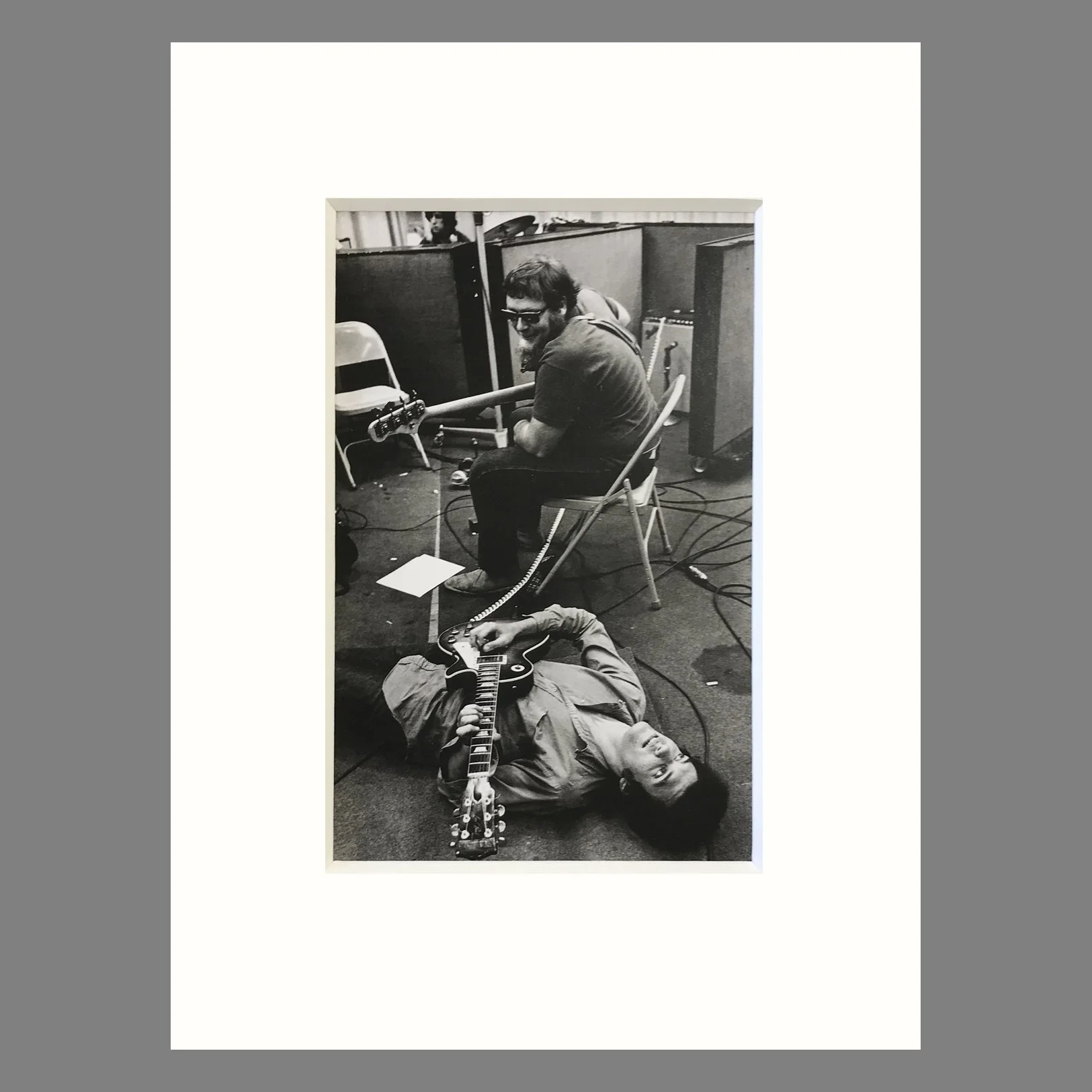 Michael Bloomfield, The Electric Flag, Columbia Studios, LA - Jim Marshall Photographer - Matted Print 9 x 12