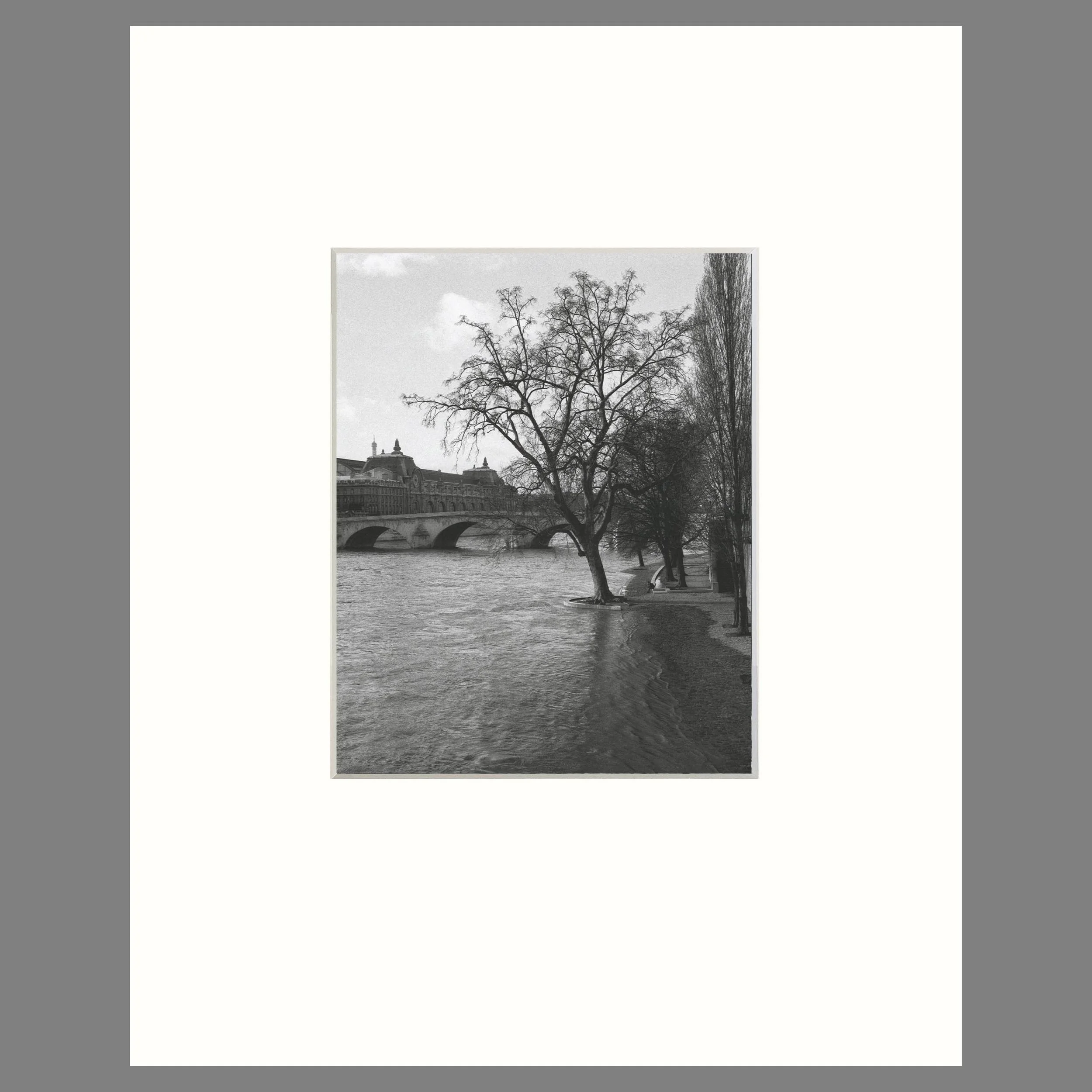 Bruce Weber - The Seine Floods, Paris 1995 - 16 x 20 Matted Print