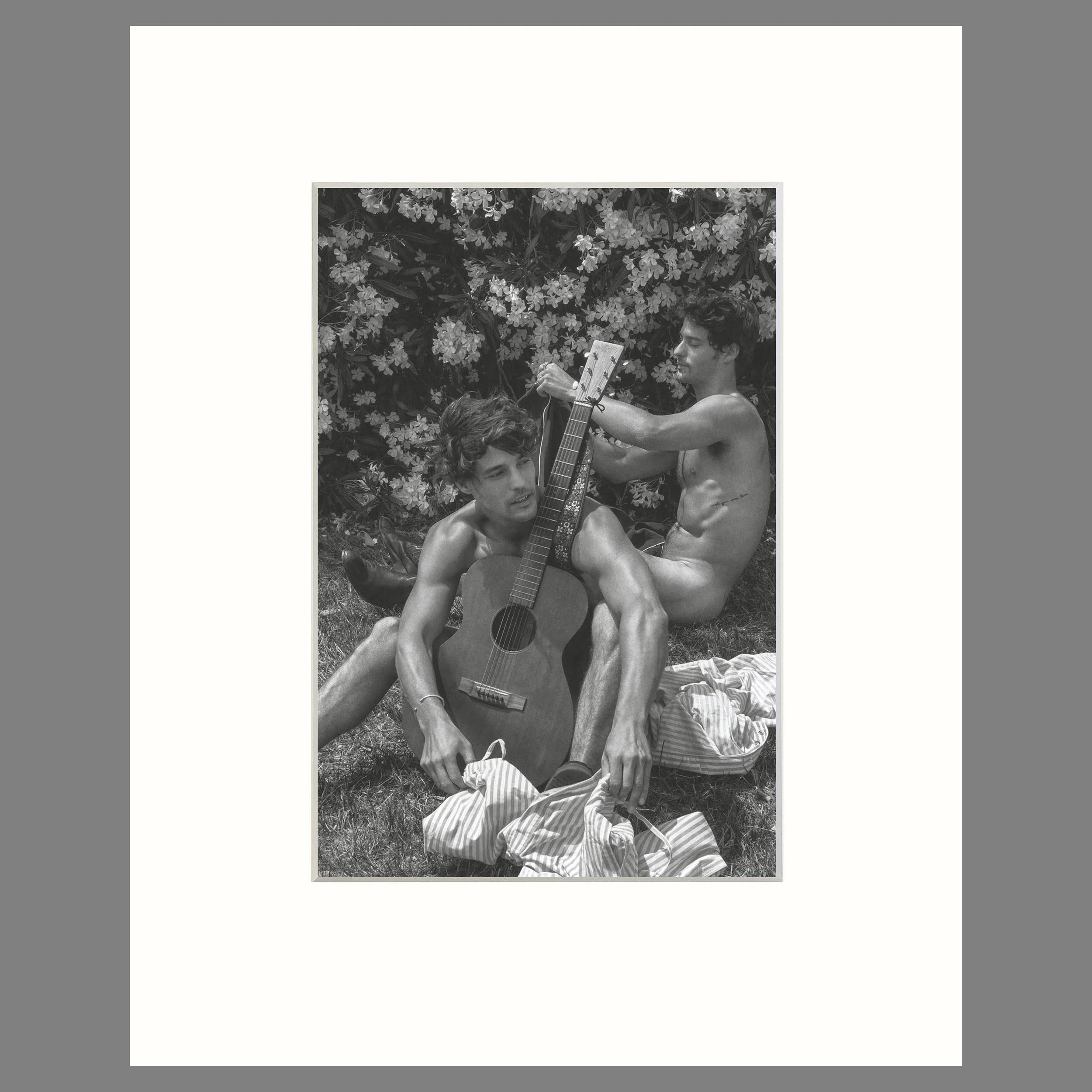 Bruce Weber - Edu and Jorge Roman, Porto Ecole Italy 2013 - 16 x 20 Matted Print