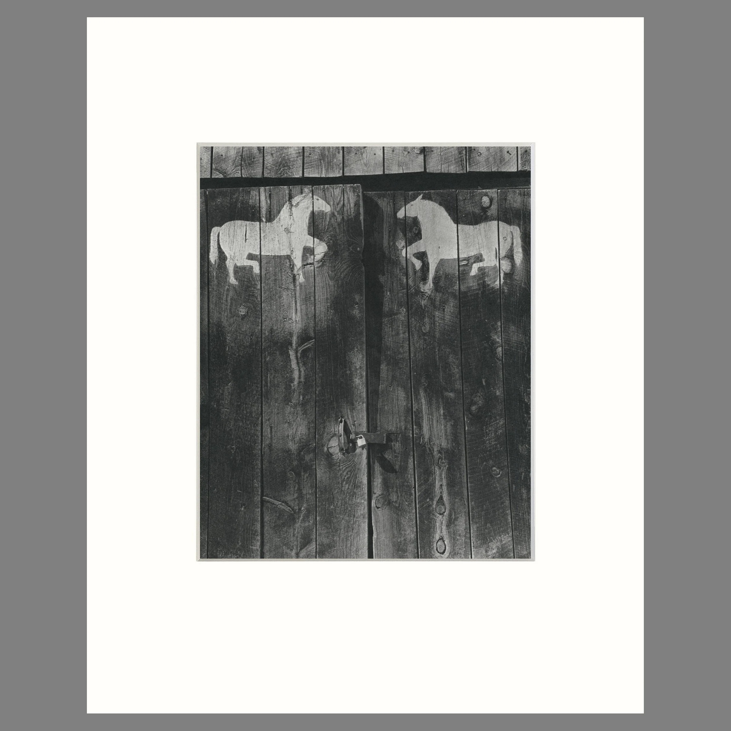 Barn Doors, Cundiyo, New Mexico, 1960 - Todd Webb Photograph - 16 x 20 Matted Print