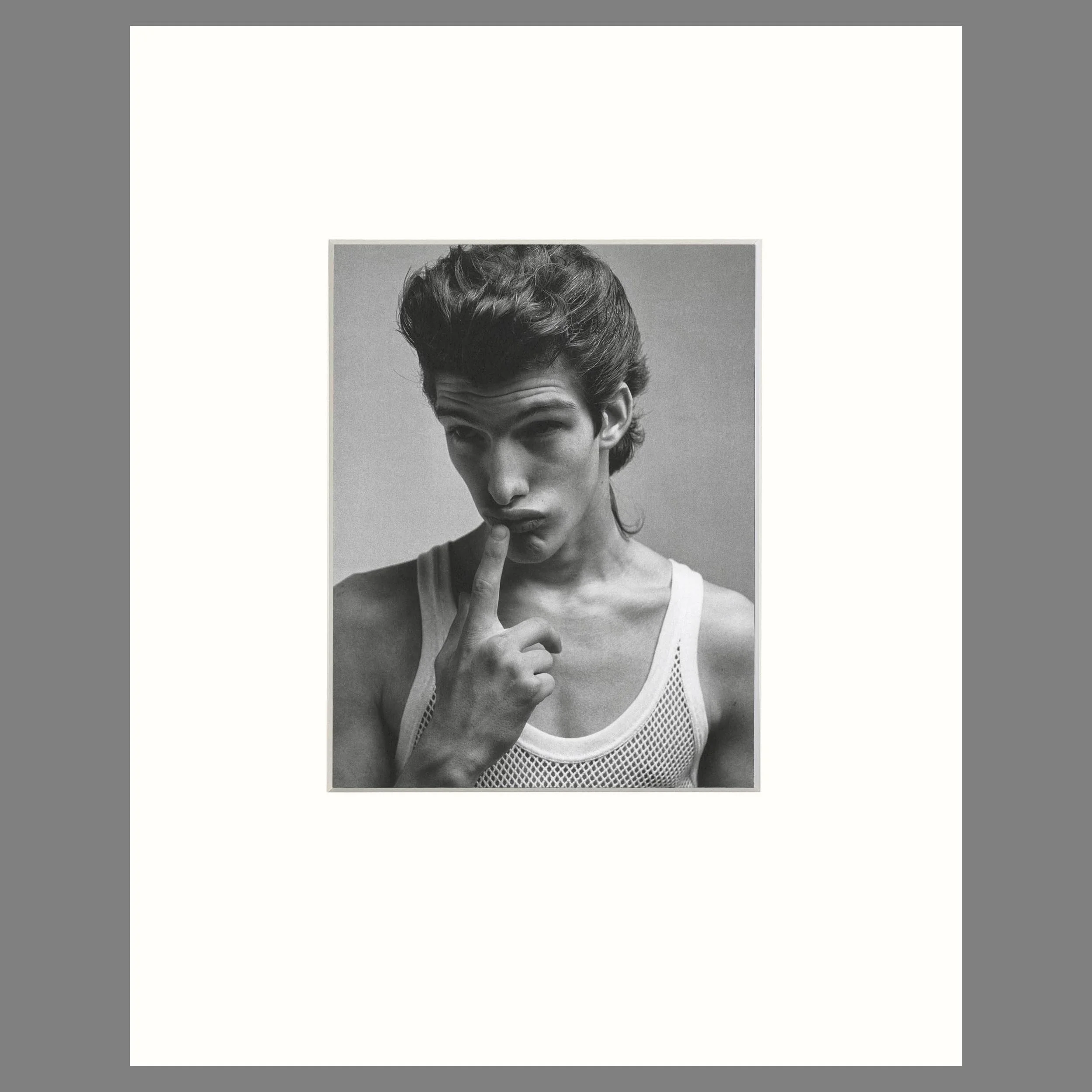 Bruce Weber - Ivan de Pineda, Top Boy L'Uomo Vogue 1996 - 16 x 20 Matted Print