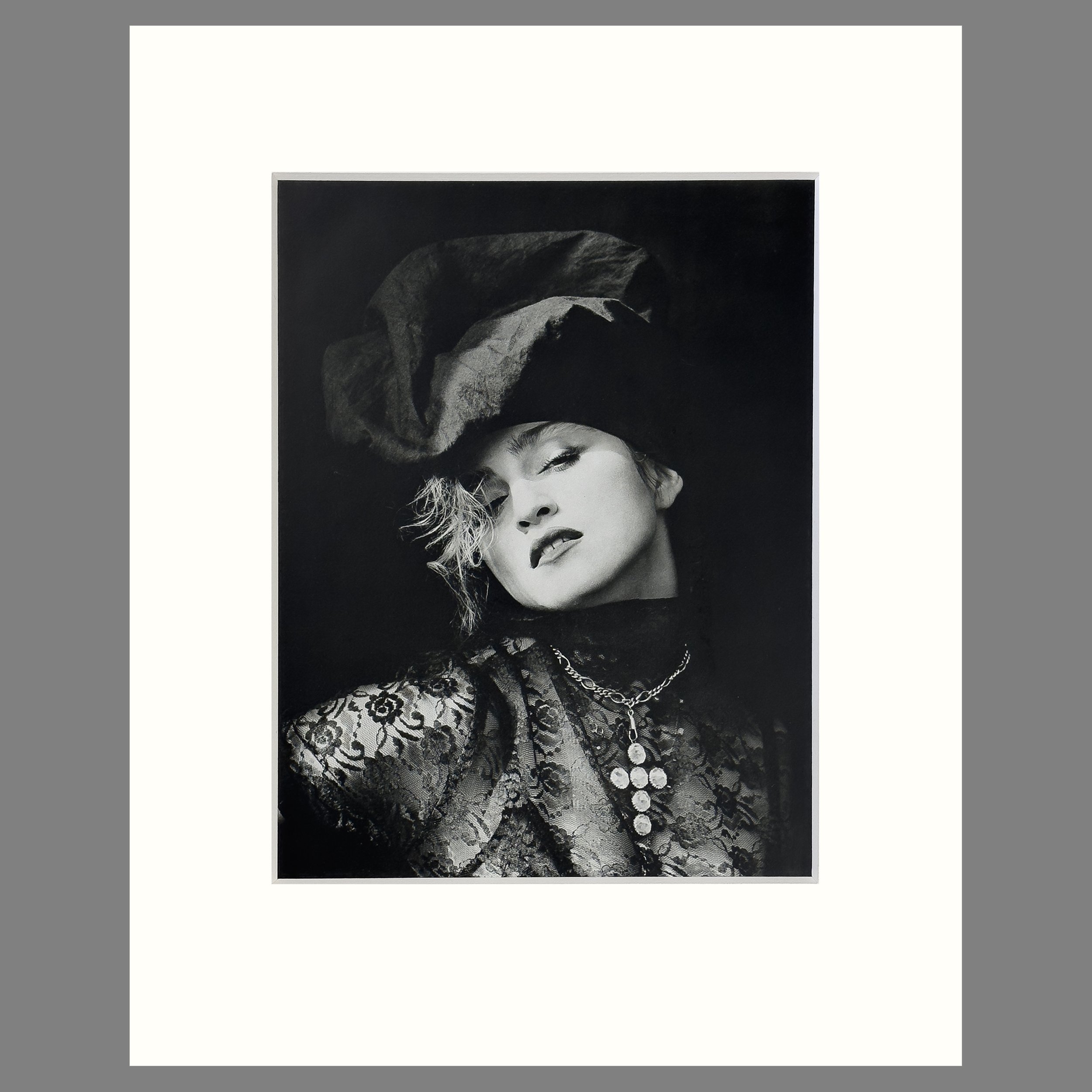 Herb Ritts - Madonna, New York City, 1984 - 8 ply Conservation Matted Photogravure Print, 16 x 20