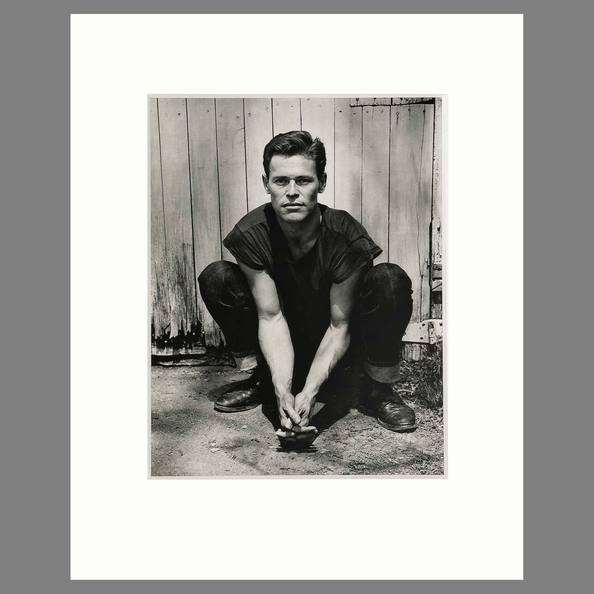 Herb Ritts - Willem Dafoe, Mississippi, 1988 - 8 Ply Conservation Matted Photogravure Print, 16 x 20