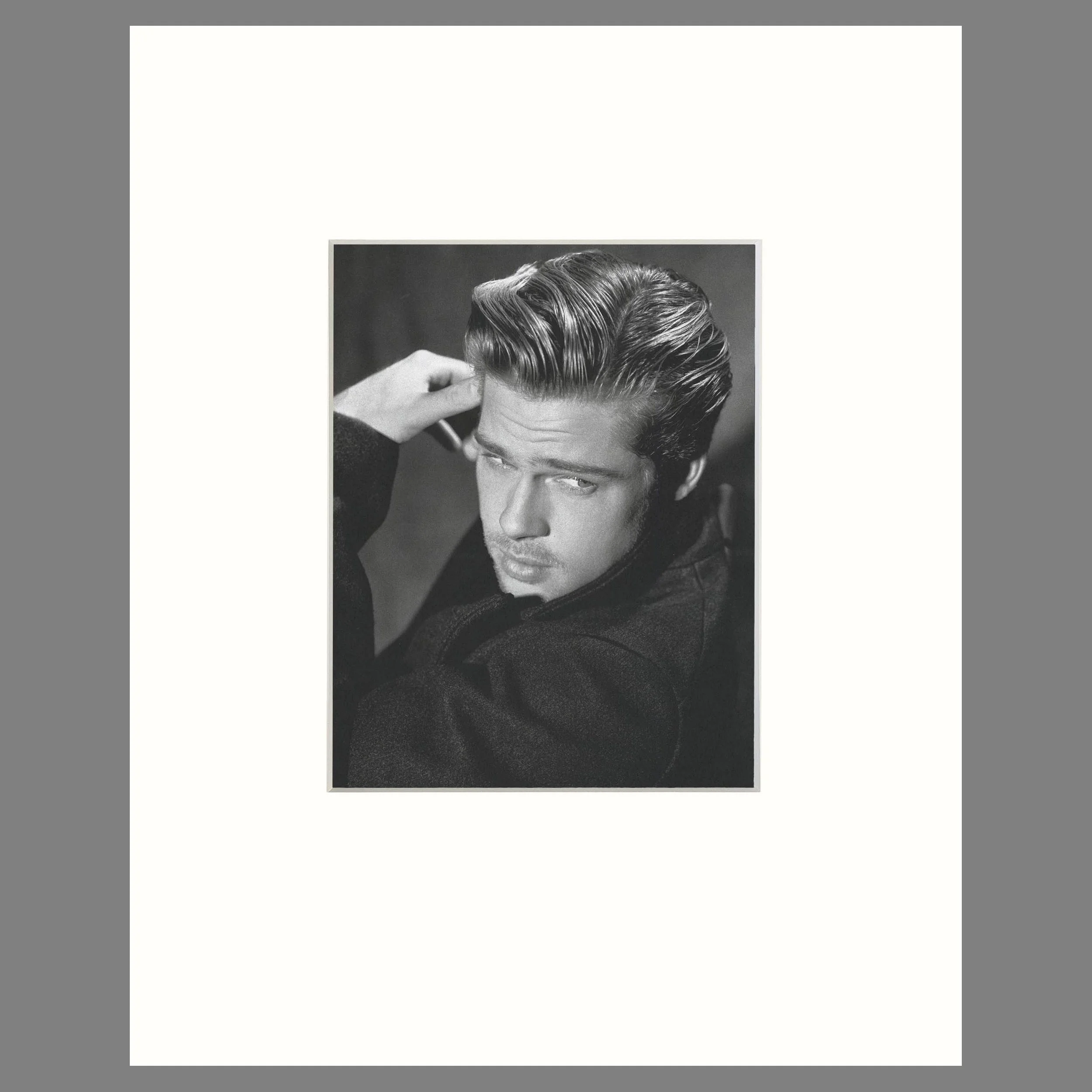 Bruce Weber - Brad Pitt, Los Angeles, 1991 - 16 x 20 Matted Print