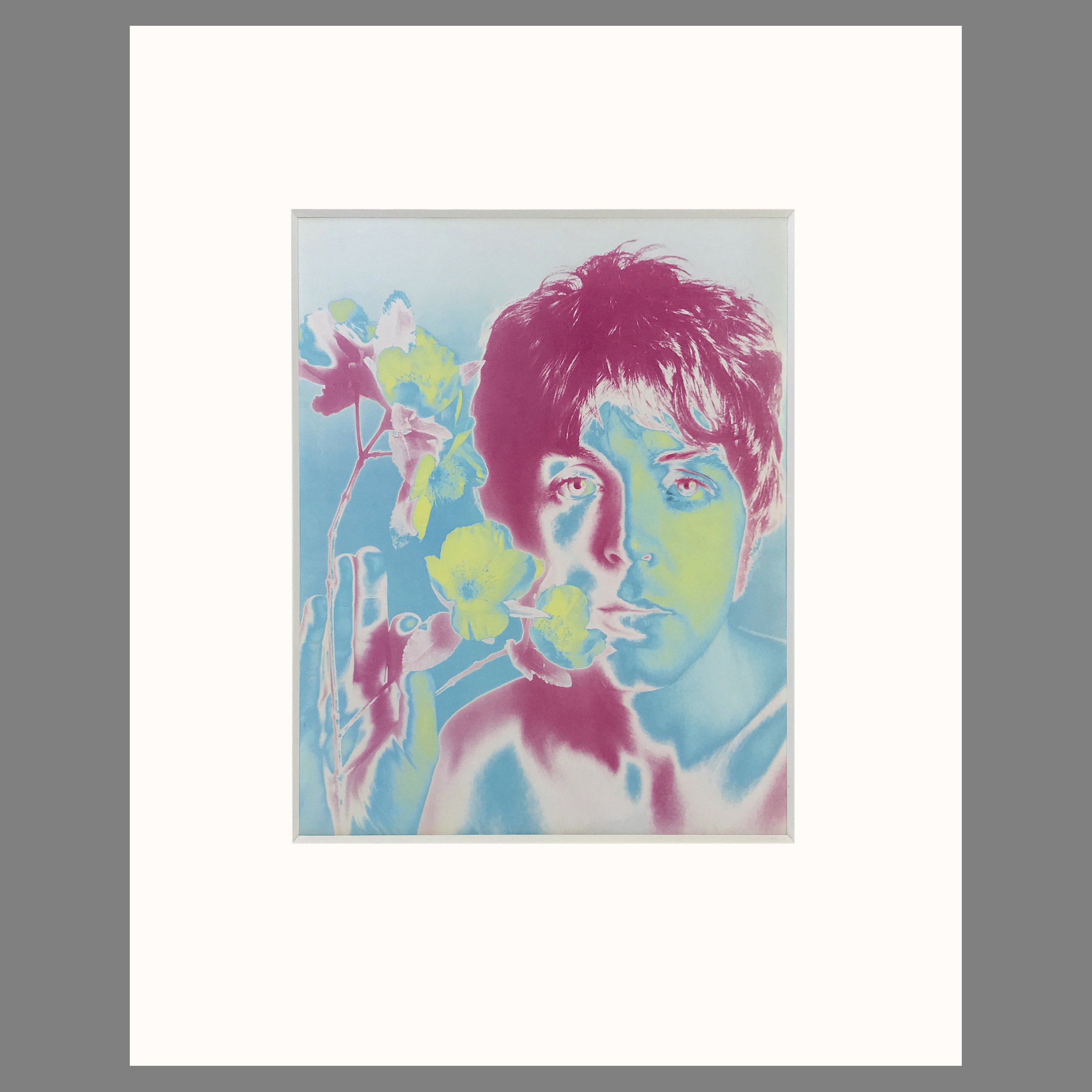 Paul McCartney, The Beatles, London, Richard Avedon Photographer, Matted Print 16 x 20 Inches