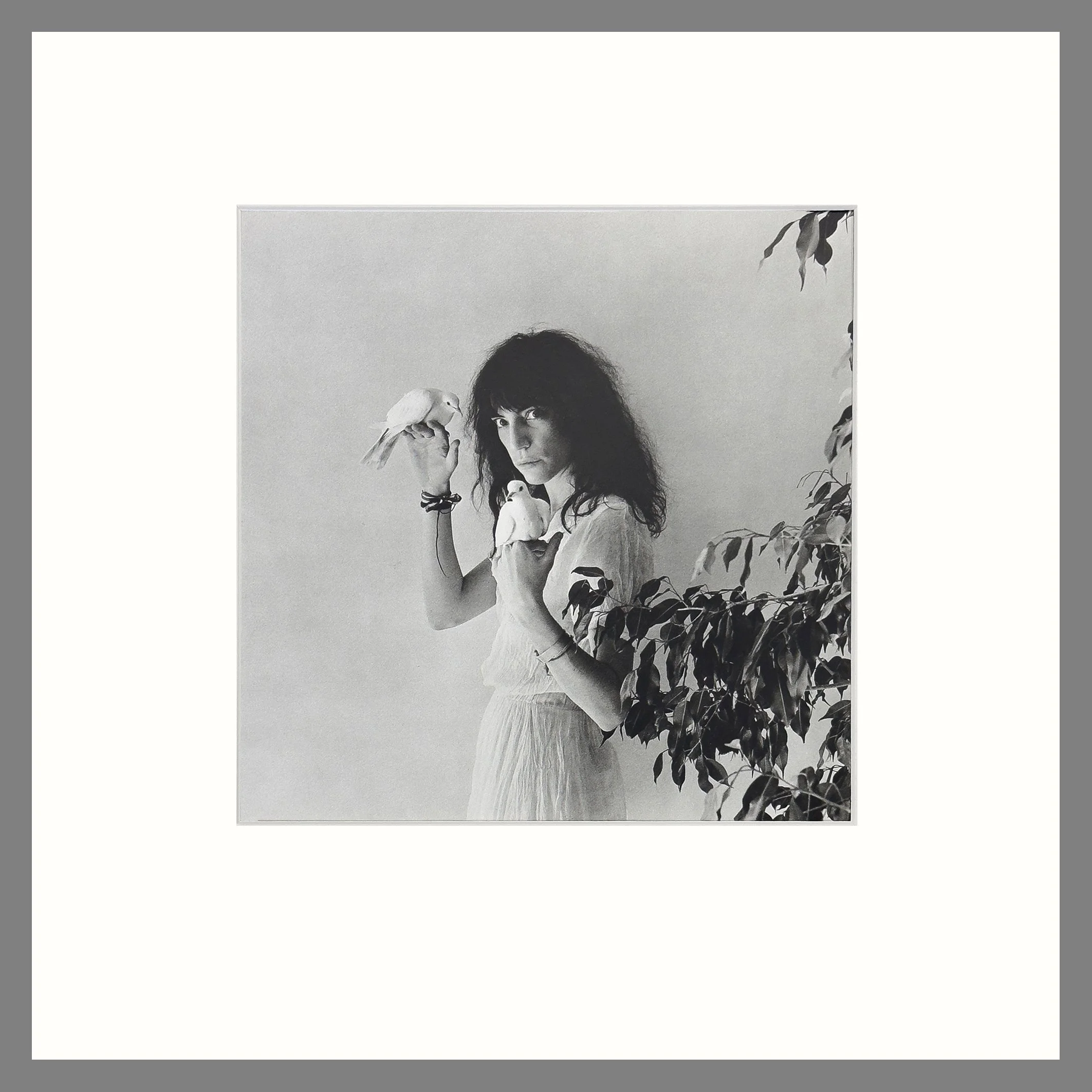 Patti Smith, Wave, 1979 - Robert Mapplethorpe Photographer, Matted Photogravure Print, 16 x 16