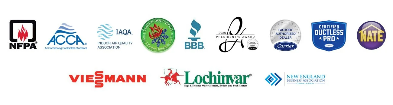 Various HVAC industry logos associated with Total Temperature Control