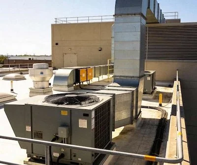 In large buildings, HVAC systems can sound louder due to amplification or echoing.