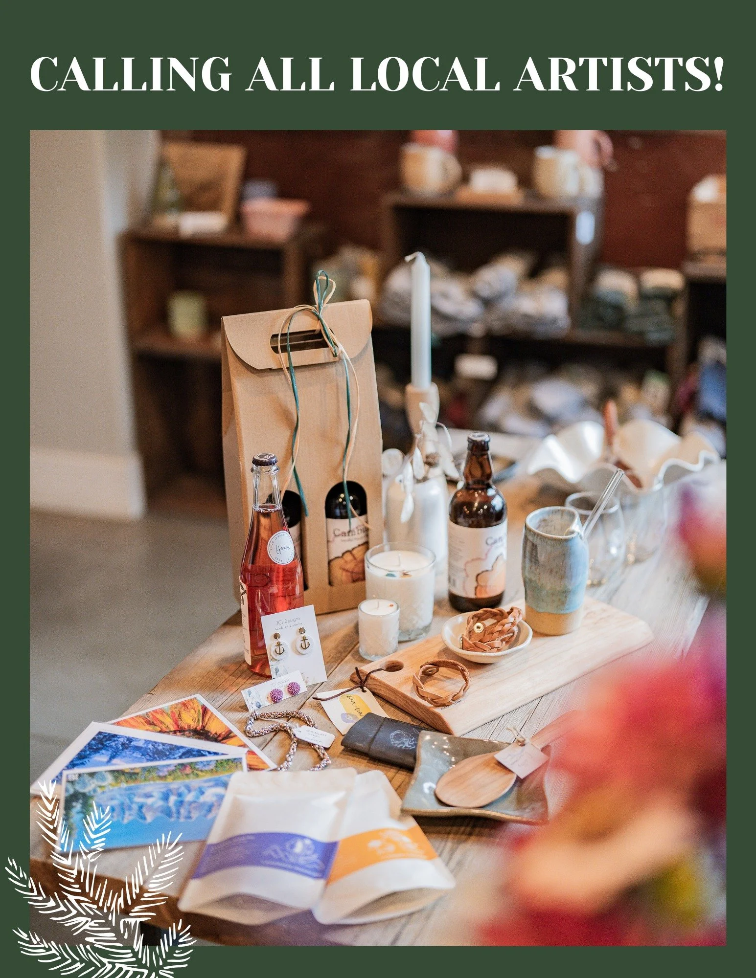 From Nov 13th - Dec 21st, Cambium is excited to fill our shop with beautiful, handmade items from local artists.  Are you an Artist, Maker, or Creator?  Follow the link in bio for more info. 

#cambiumciderco #OkanaganVibes #SupportLocal #woodfiredpi