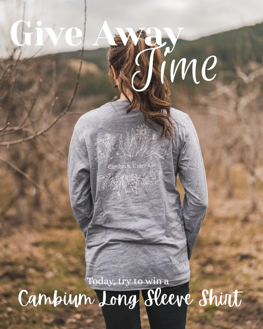 GIVEAWAY time! 3/10

Today, we&rsquo;re giving away a stylish piece to add to your wardrobe this spring: the Cambium long-sleeved shirt.
To participate:

- Follow our account
- Like this post
- Tag a friend you&rsquo;d enjoy a cider with

Bonus entry