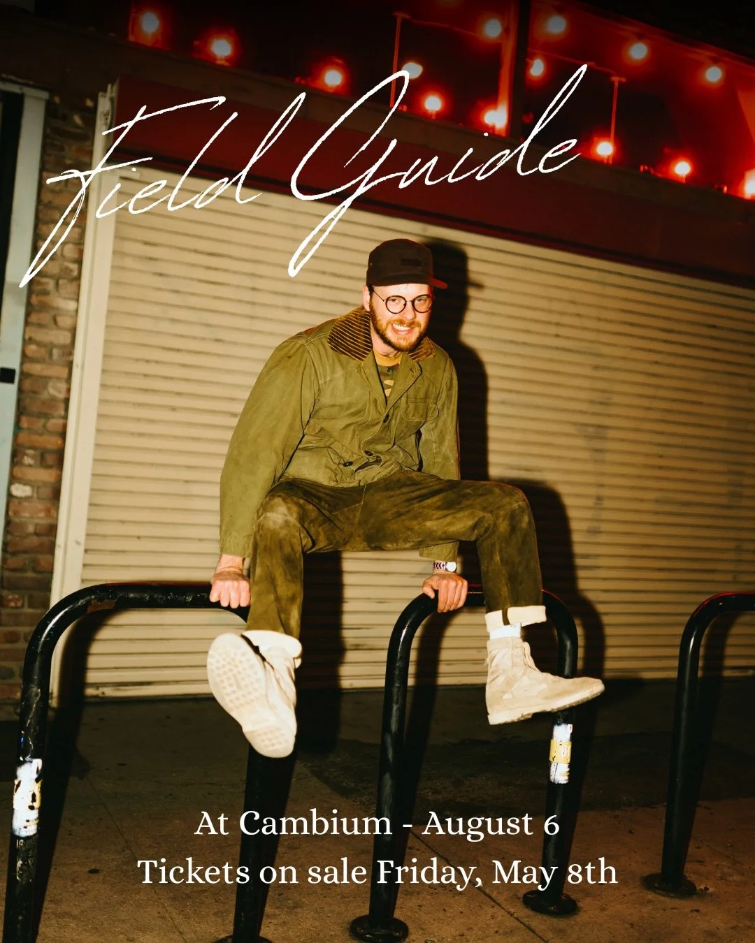 Be ready for this one! Field Guide on stage on August 6
Tickets will be on sale on May 8 via Eventbrite. 

Thoughtful lyrics, dreamy melodies, and one of Canada&rsquo;s most compelling indie voices, Field Guide is bringing his signature sound into th