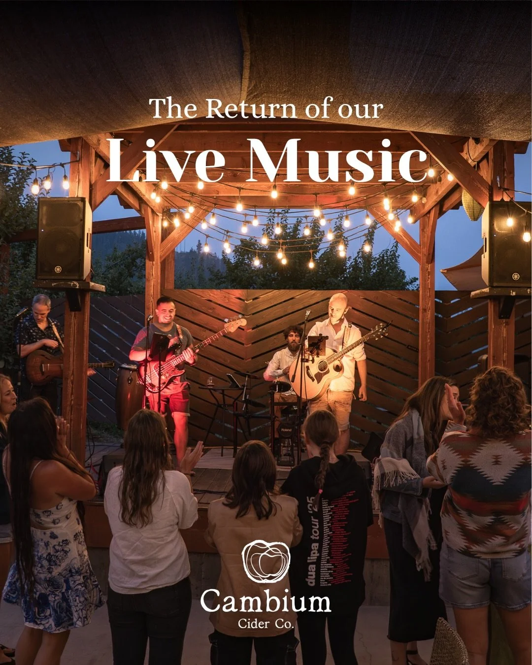 Live Music season is in full spring! Everything you need  to know when you buy a  Live Music ticket at Cambium 🎶

Grab your tickets on our website - link in bio 

Live Music Vernon BC - Farm to Table restaurant - What to do in Vernon BC - cidery Oka