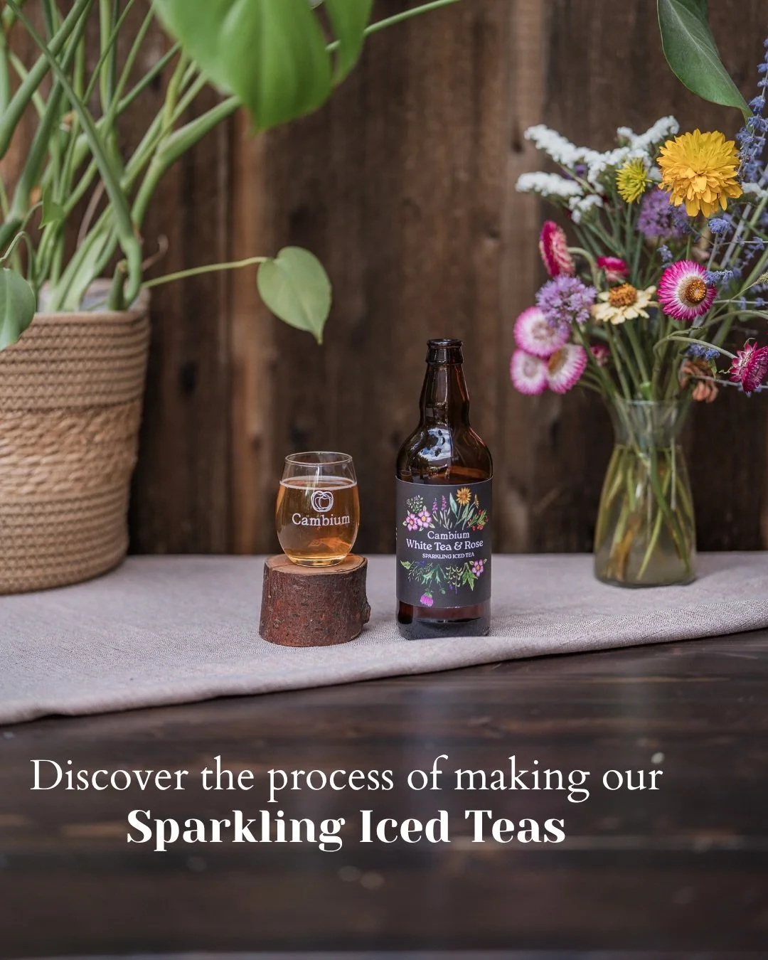 Did you know we also make non-alcoholic Sparkling Teas? Using fine quality loose-leaf teas from our friends at Teaessential,  we run test trials to determine the optimum cold-steep time for optimal flavour and balance: Bold enough to refresh over ice