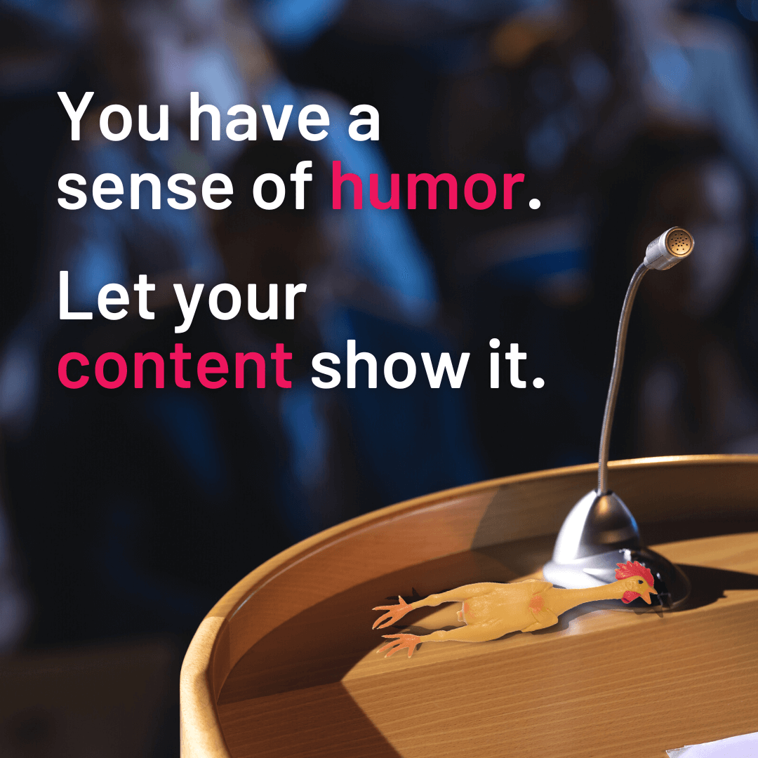content consulting focusing on humor &amp; clarity