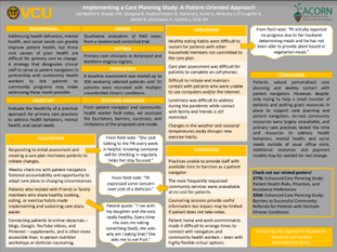Implementing a Care Planning Study: A Patient-Oriented Approach, 2021 North American Primary Care Research Group Conference (poster)