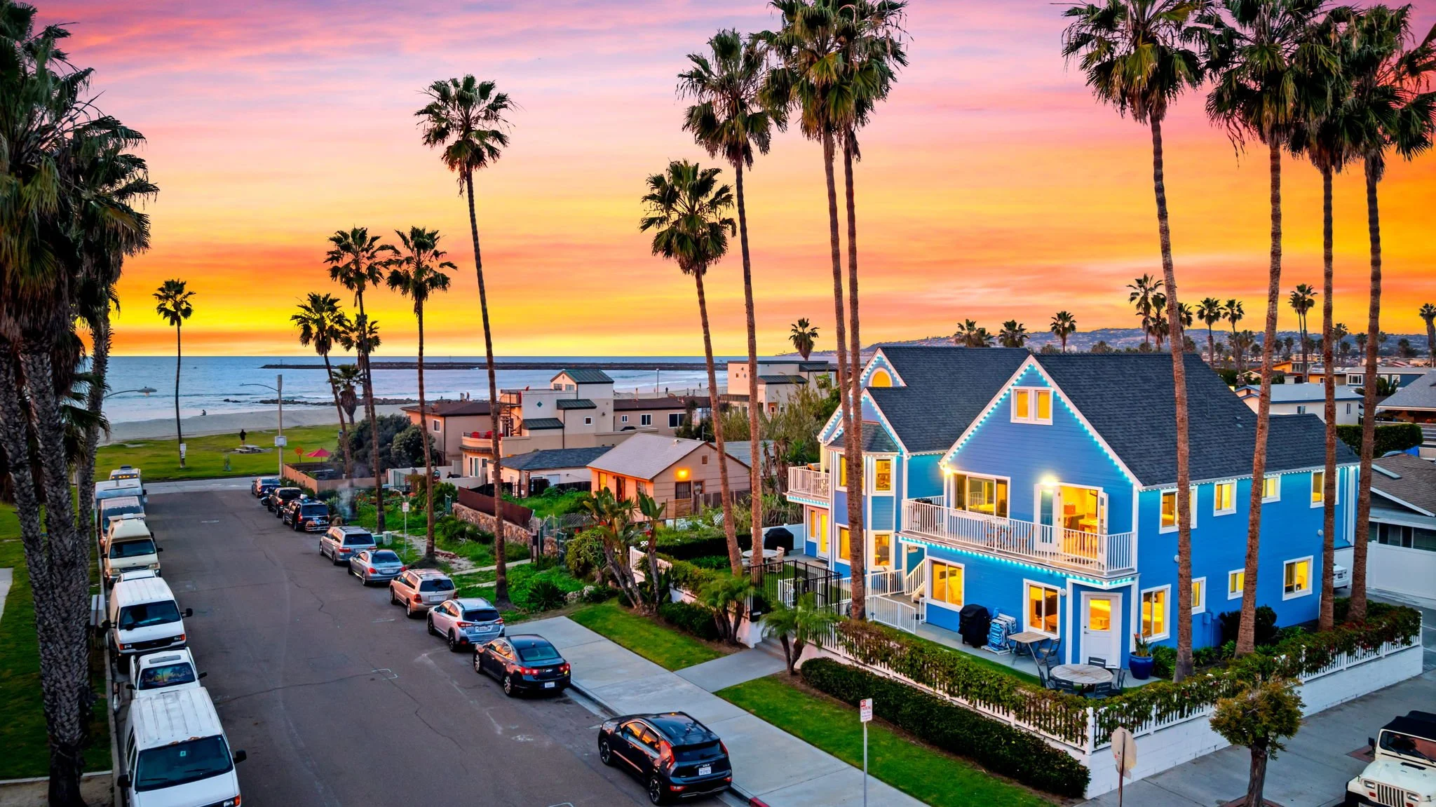 blue house