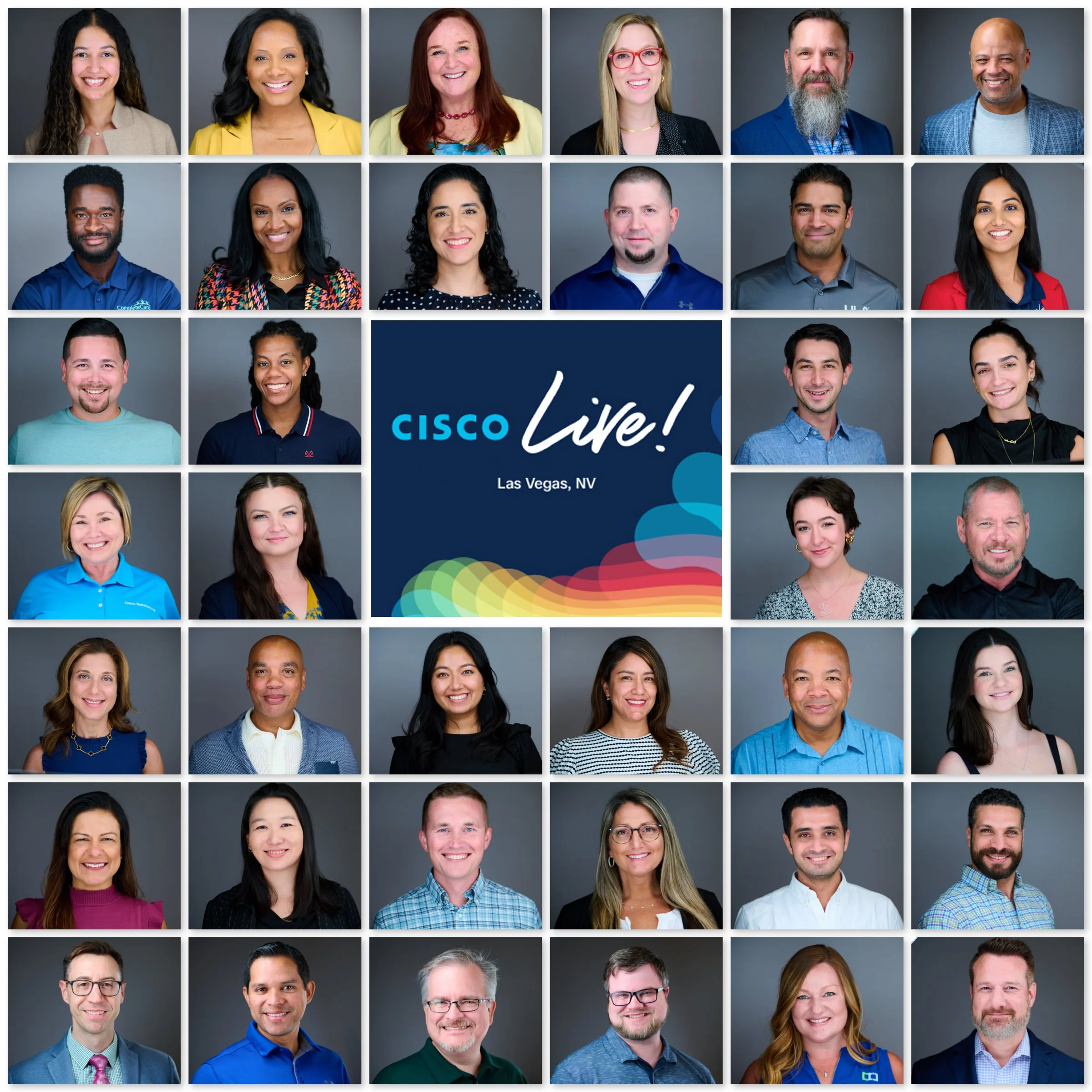 Corporate headshot session at Cisco Live conference, mandalay bay hotel casino-Pandorica Headshot Studio Las Vegas