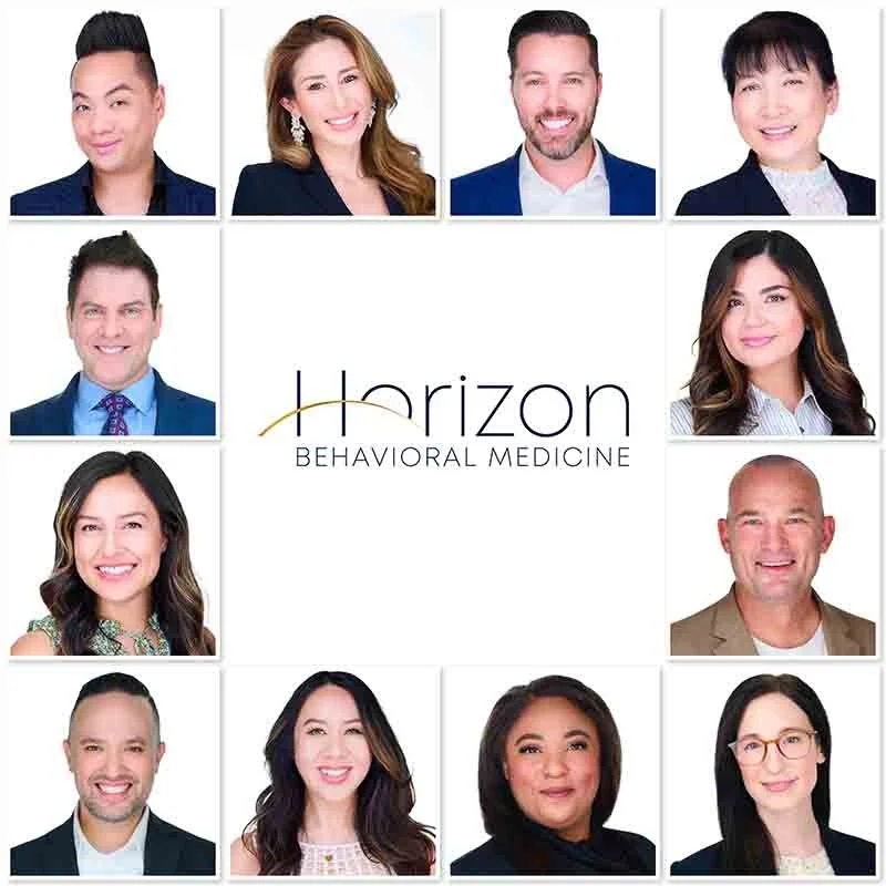 Horizon Behavioral Medicine healthcare team headshots on white background — Las Vegas corporate new hire headshot program Pandorica Headshot Studio