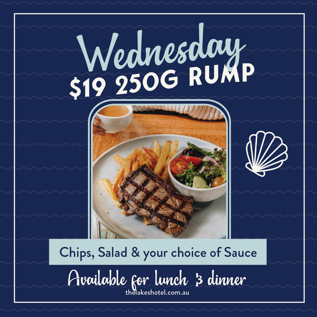 WEDNESDAY - 250G Rump with Sides