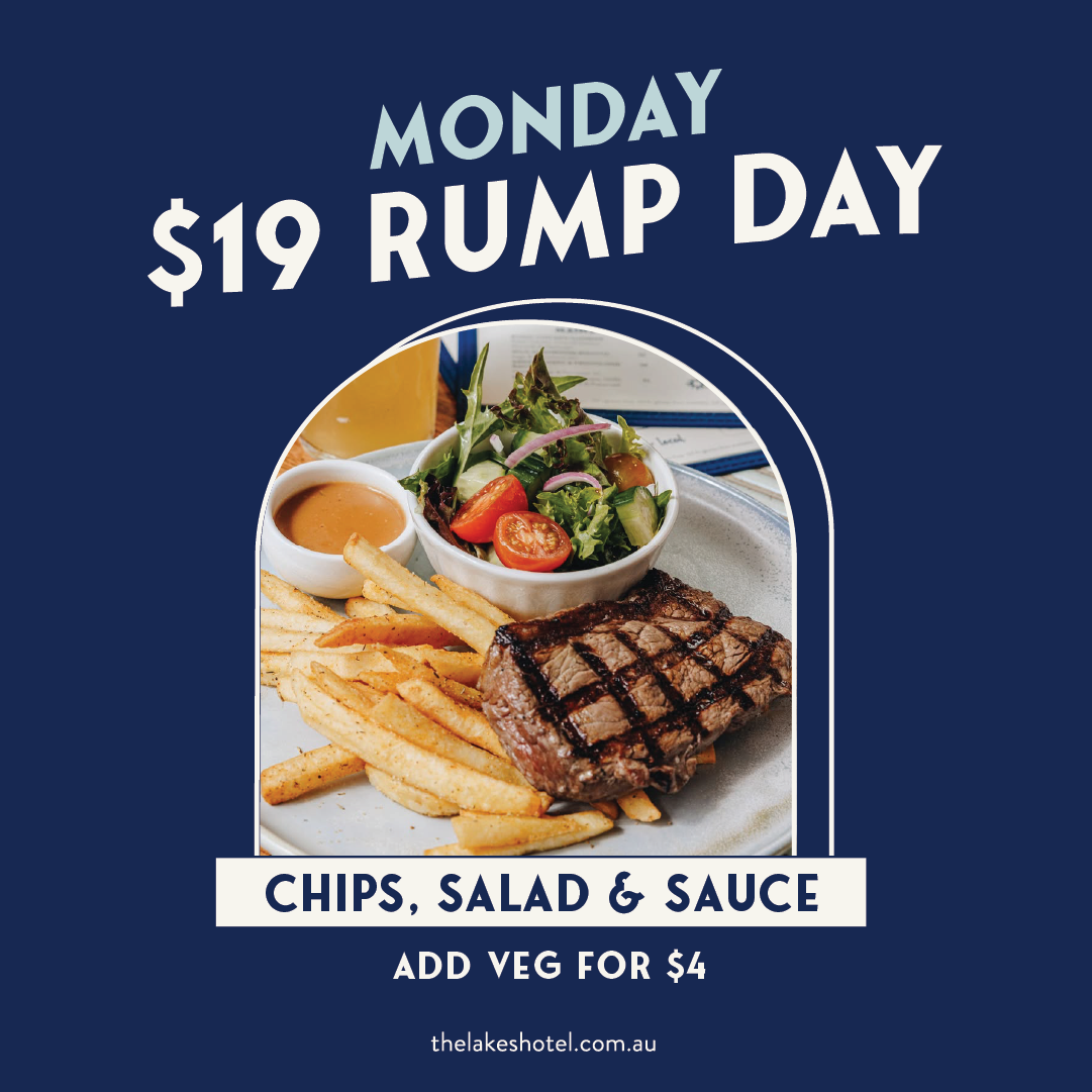 MONDAY - $19 Rump Day
