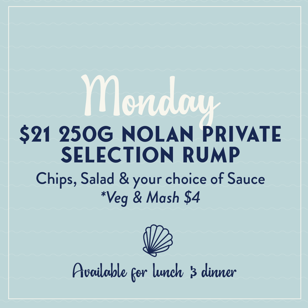 MONDAY - $21 Rump Day