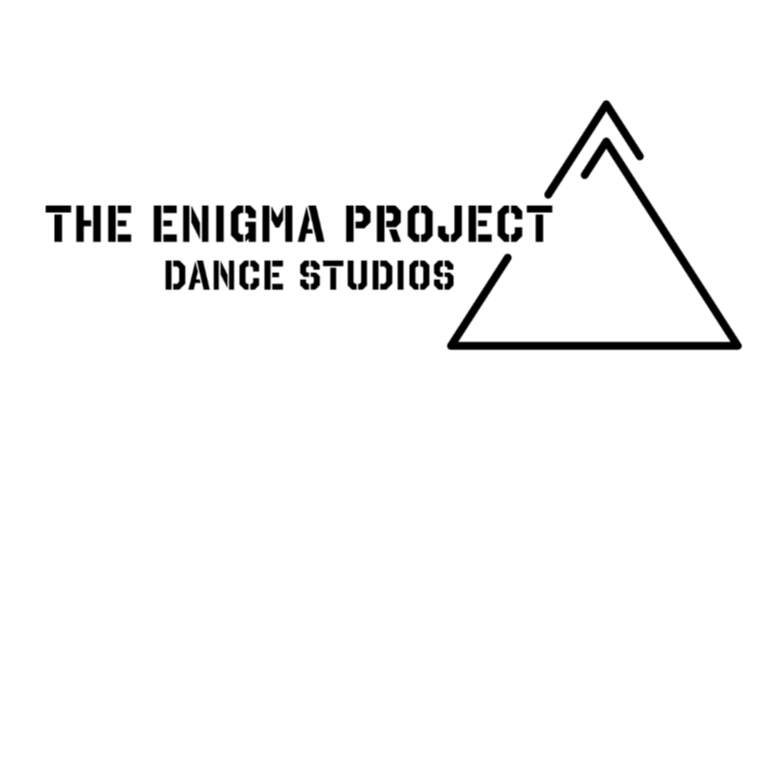 Logo of The Enigma Project Dance Studio featuring a stylized triangle.