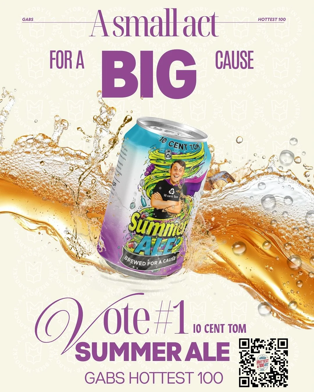 A beer that tastes good and does good? 

Easy vote!

VOTE for our Ten Cent Tom Summer!

#gabshottest100 #craftbrewery #goldcoastbrewery #gcbrewery #goldcoastbeer