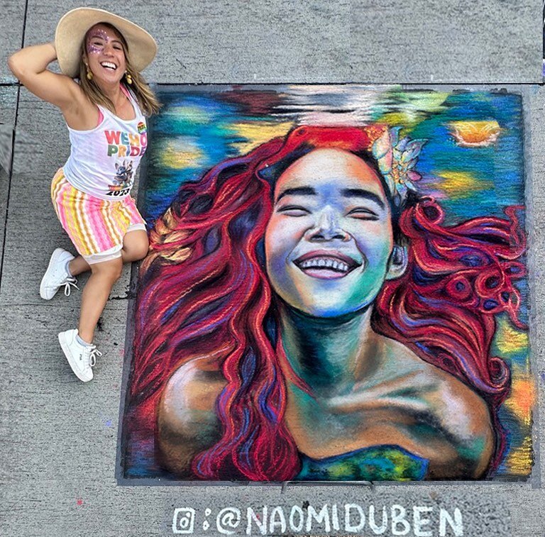I have to say, Asian Ariel came out positively pristine for the @jackalopeartfair in downtown, Burbank! And completely timely with the movie coming out - so fun to see people who just finished the film dive right back into her world as they walked ou