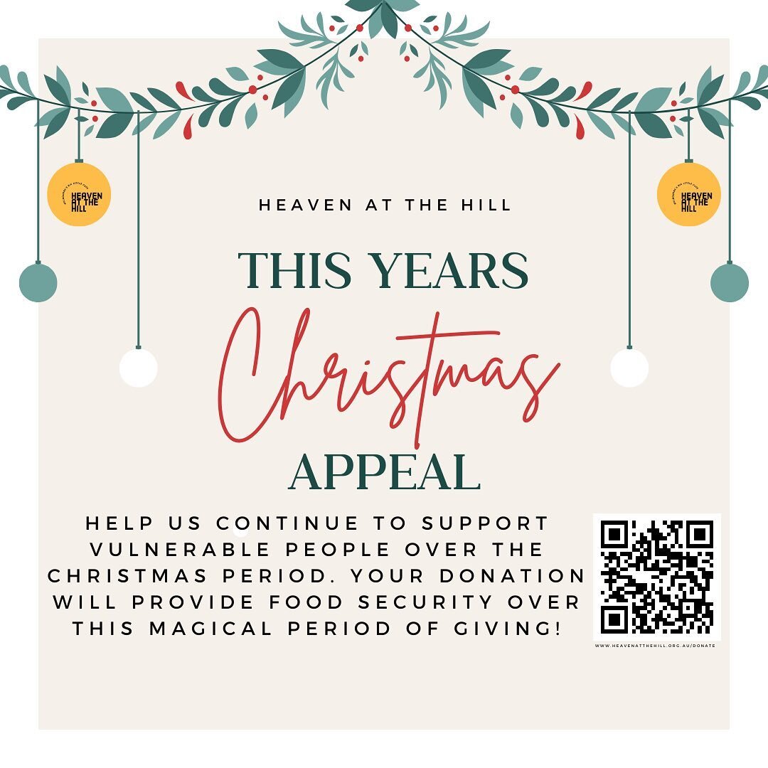 Make your impact this year long lasting by supporting Heaven at the Hills programs, over this Christmas period! 🎄🎄
