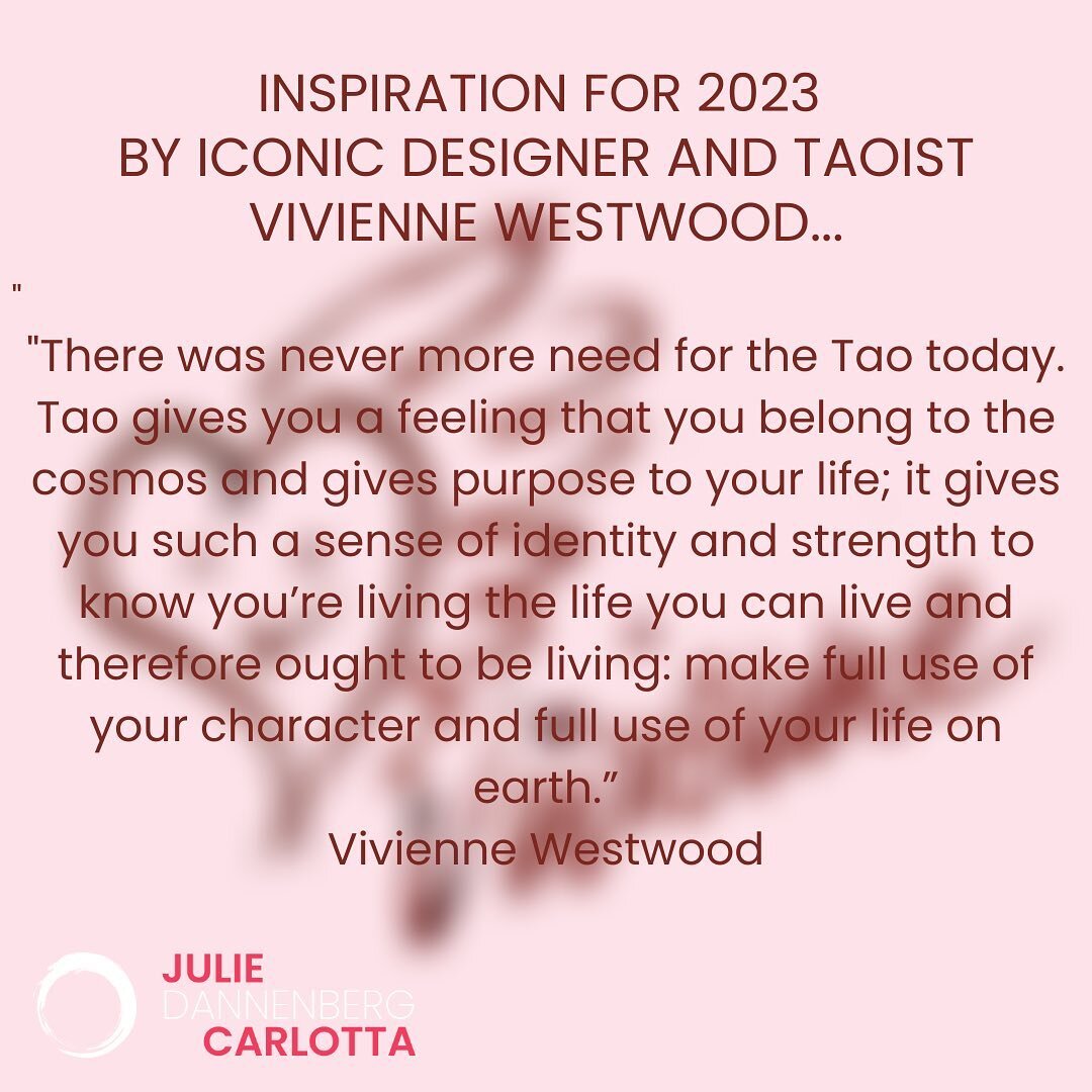 The legendary fashion designer and high priestess of punk Vivienne Westwood considered herself a Taoist. The world needs people like Vivienne to make the world a better place 💪🏻 
#fromtaowithlove #taohealing #selfempowerment #femaleleadership