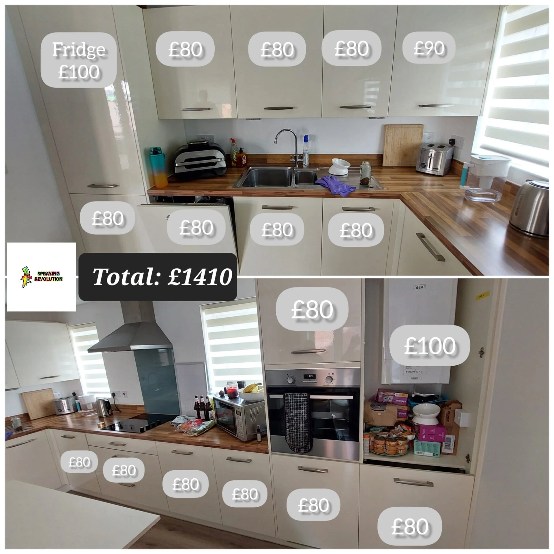 Kitchen spraying cost