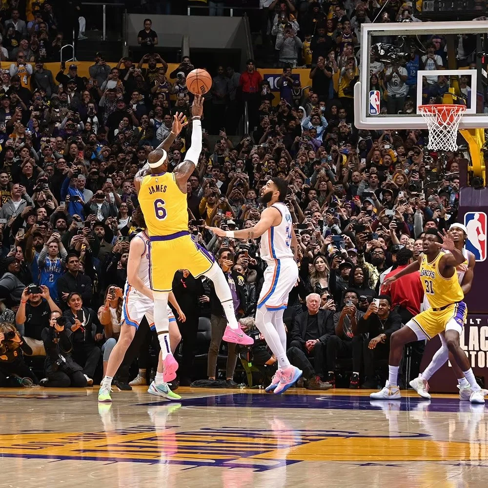 Lakers fall to Thunder on LeBron’s historic night. 