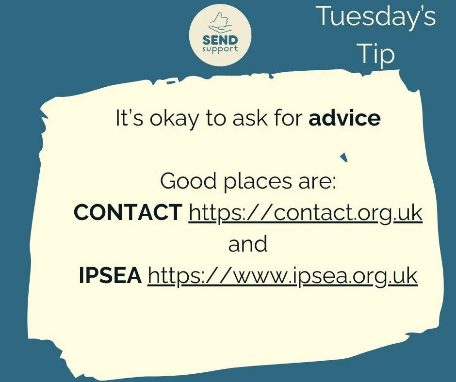 It's always okay to ask for help and advice. #TuesdayTips #communication #ASD #adhd #anxiety #toptips #support #wellbeing