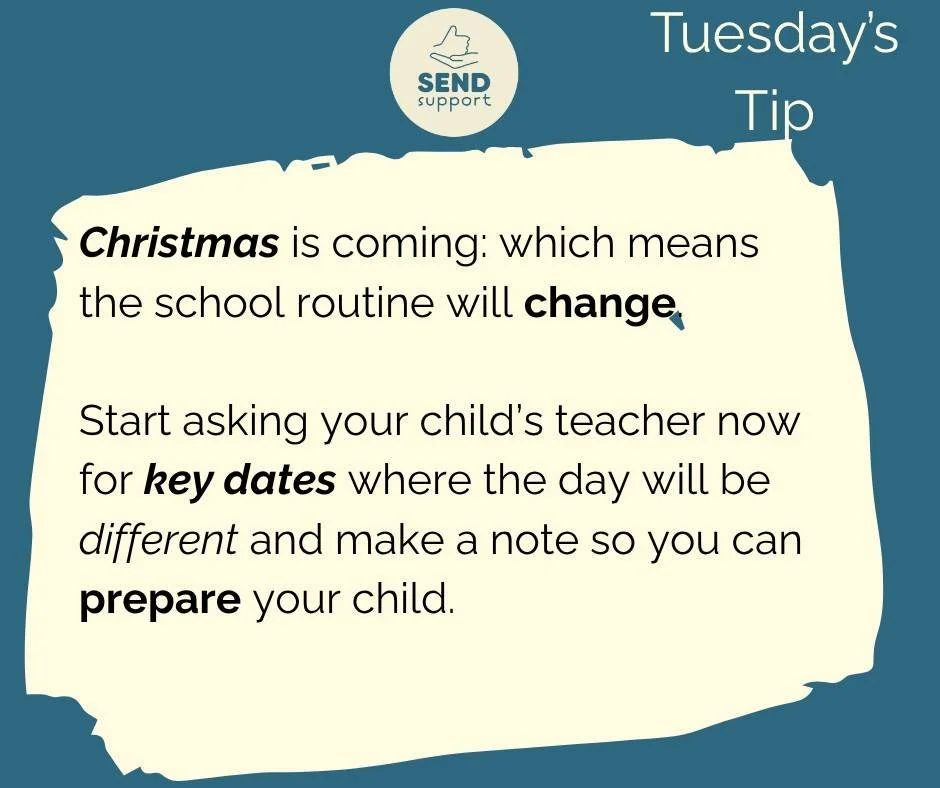 #TuesdayTips #adhd #sendsupportuk #sendsupport #ASD #adhdlife #transition #toptips