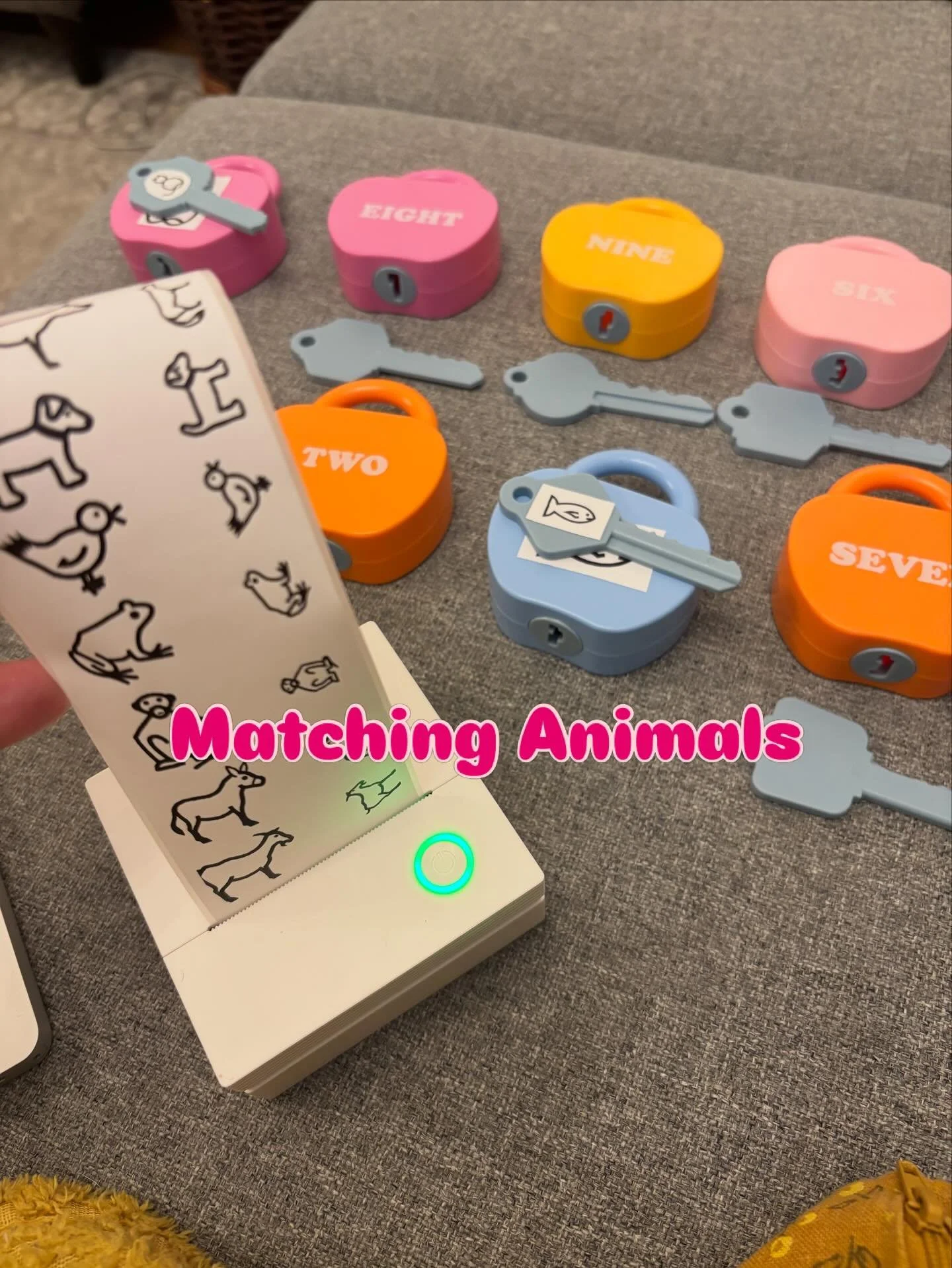 Getting this activity ready for our Friday session. I actually love it. Some of our children don&rsquo;t get numbers so I&rsquo;ve added @makaton animal symbols. We can sign as we match and also talk about the animals or make the animal sounds. All a