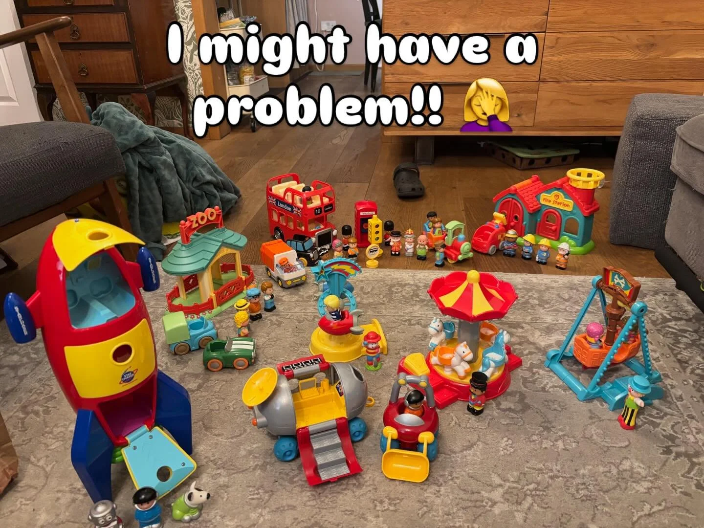 I love &lsquo;Happyland Toys&rsquo;, I might actually be a bit addicted. But I tell you what; the communication and play that comes from these amazing toys is so wonderful to see! I buy kits (second hand) or have them wonderfully donated to us, to fi