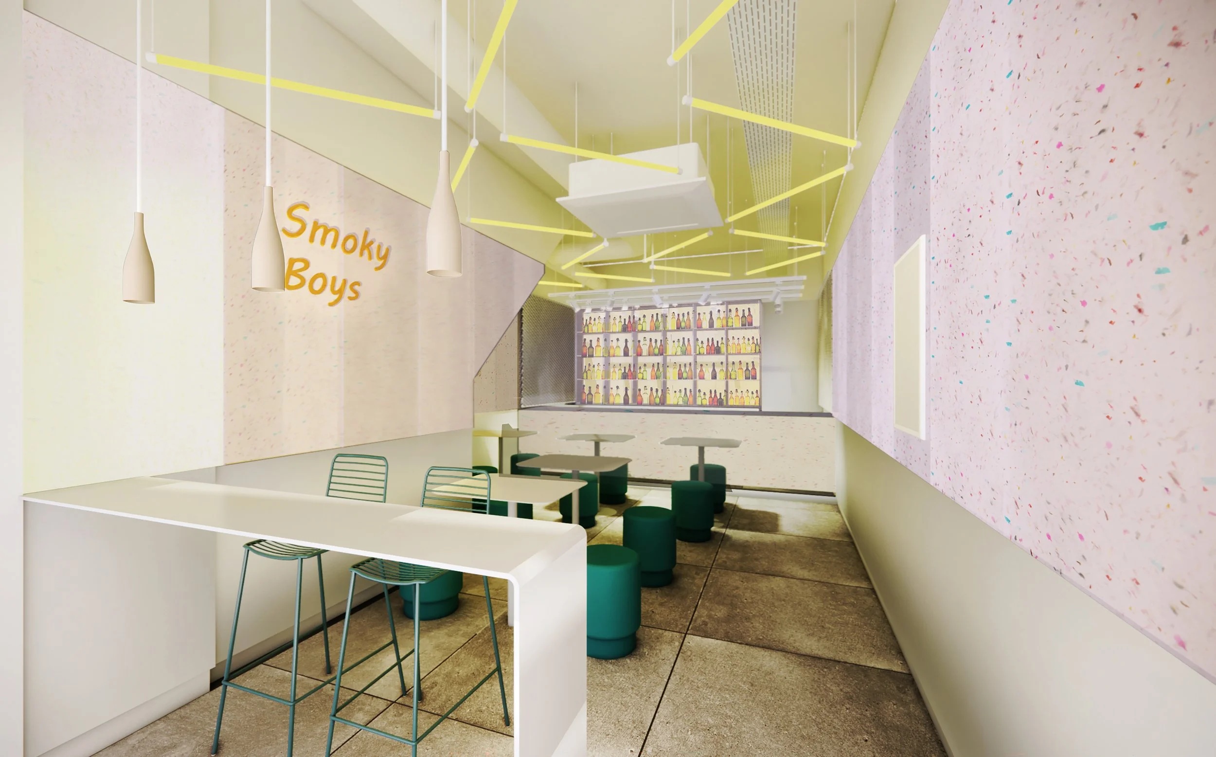 Designing a café for flow: counter, queue and seating layout